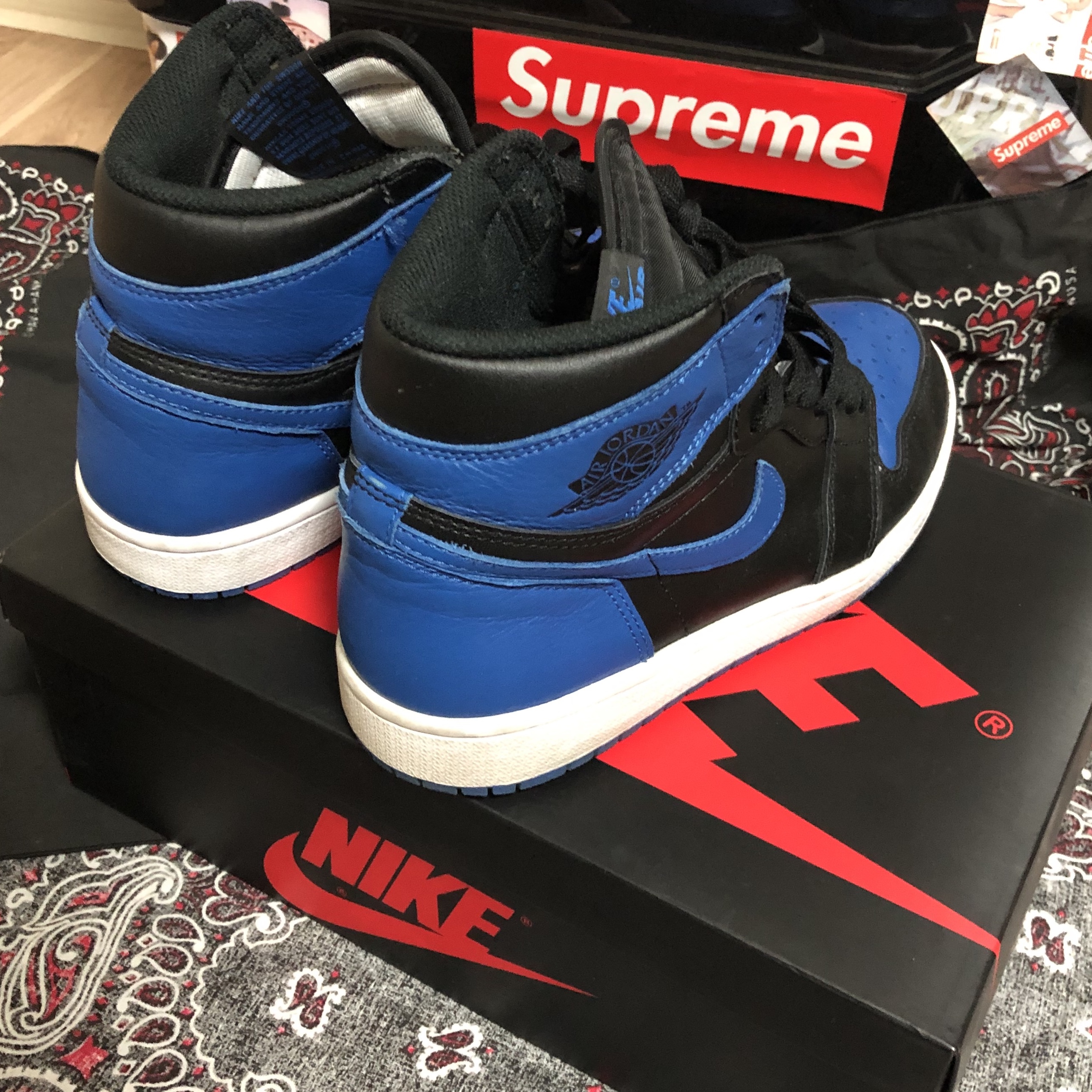 Jordan 1 Retro Royal 2017 착용 스타일 - 2