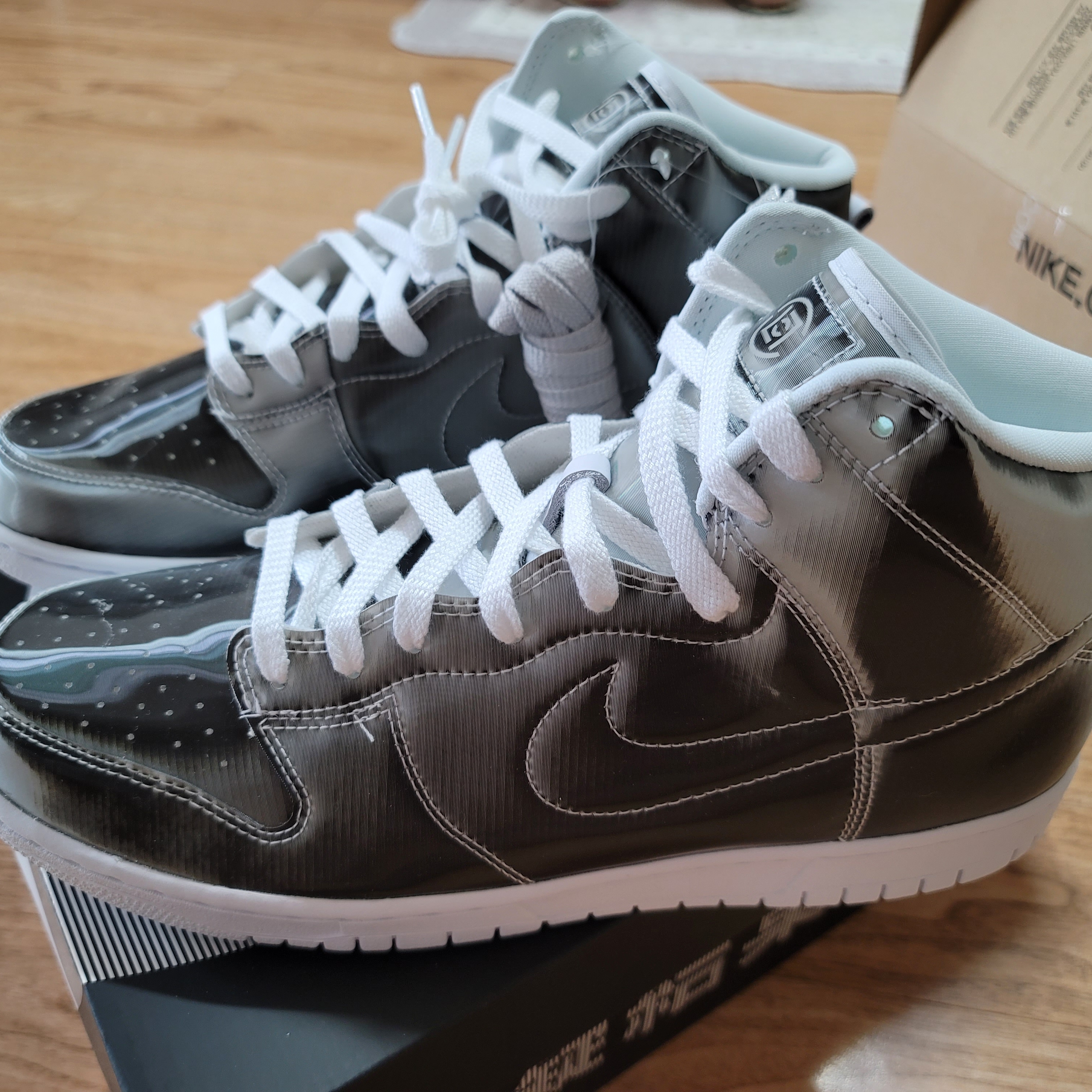 Nike x Clot Dunk High Flux 착용 스타일 - 2