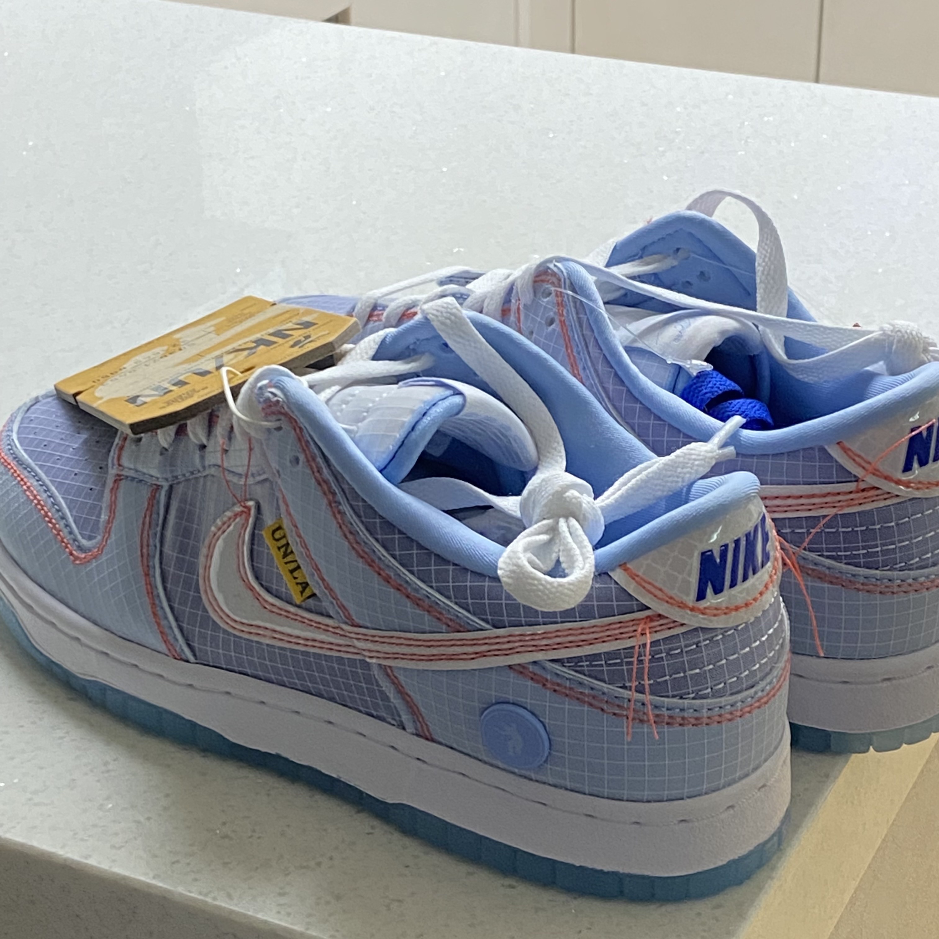 Nike x Union Dunk Low Passport Pack Argon 착용 스타일 - 4