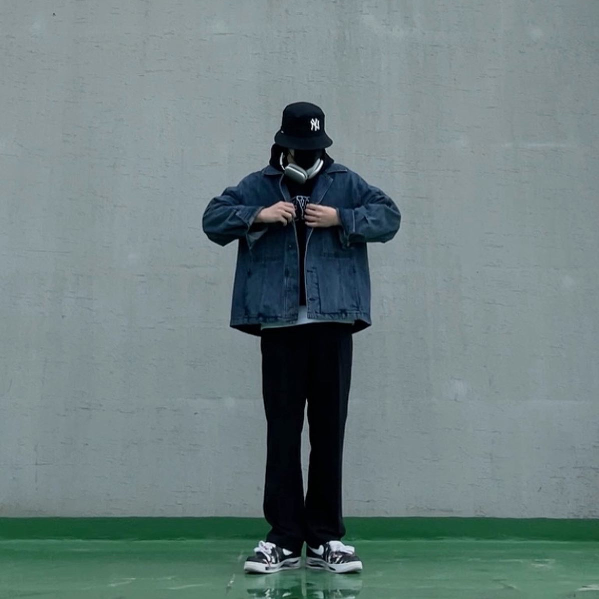 Nike x Peaceminusone Air Force 1 Low Para-Noise 착용 스타일 - 4