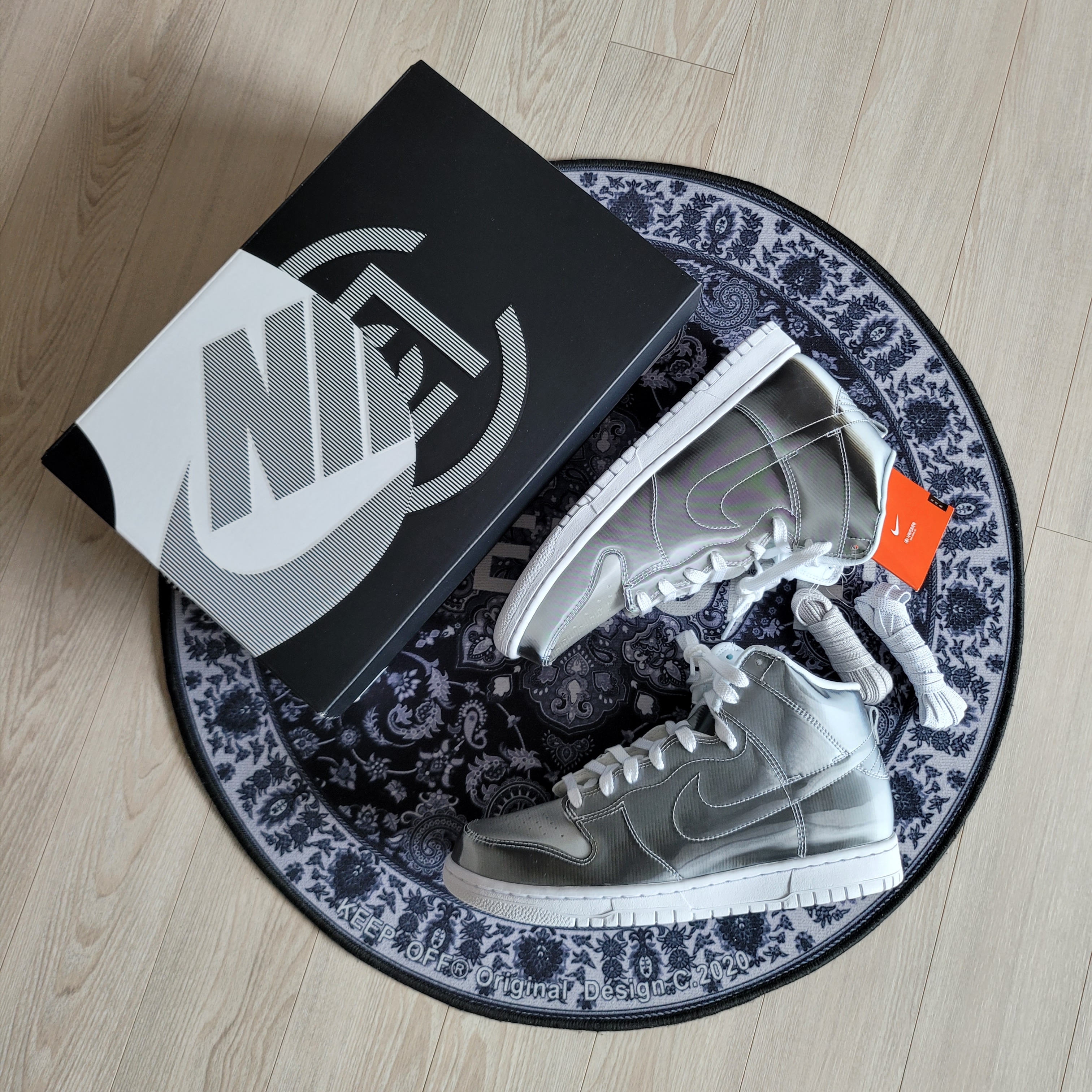 Nike x Clot Dunk High Flux 착용 스타일