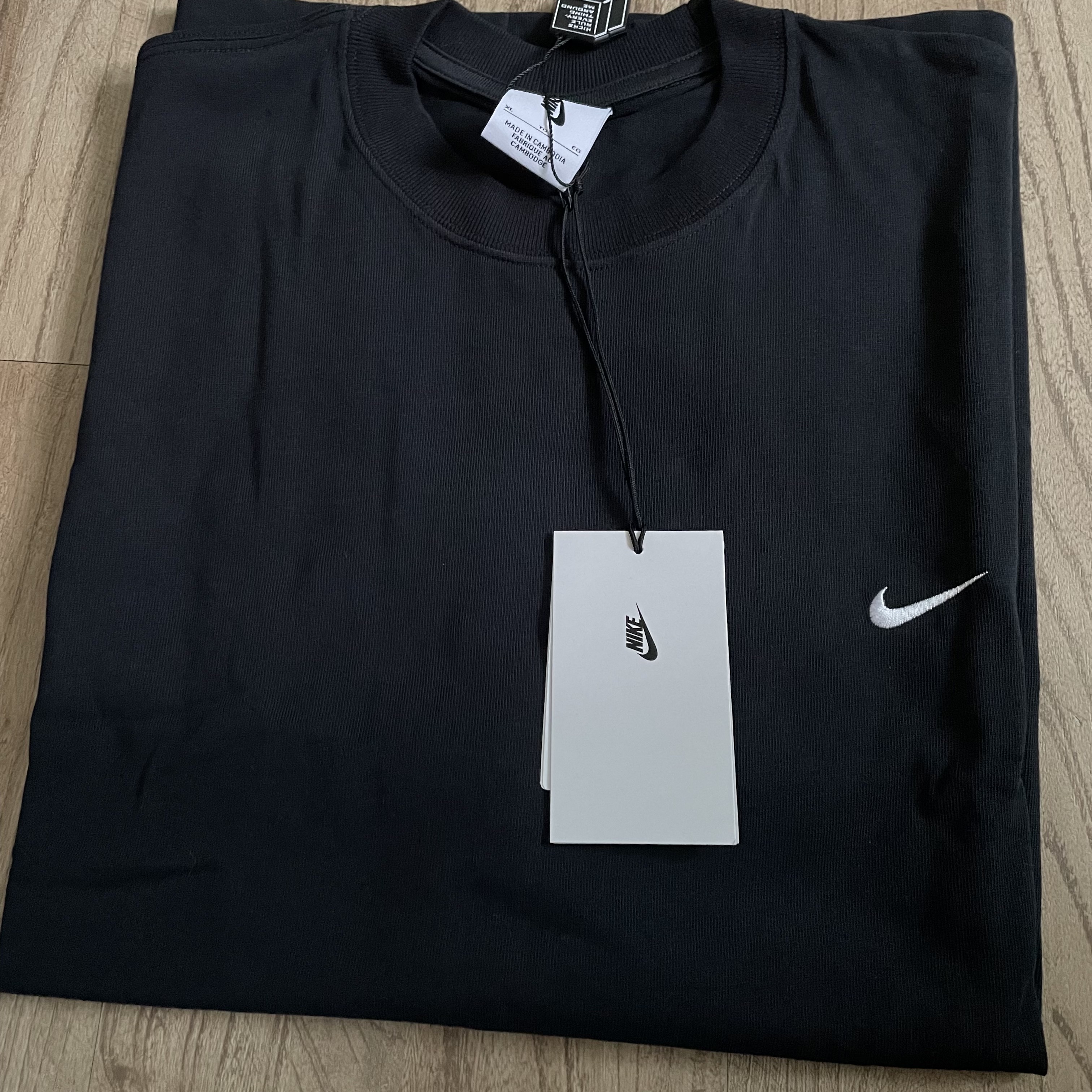 Nike NRG Solo Swoosh T-Shirt Black - Asia 착용 스타일