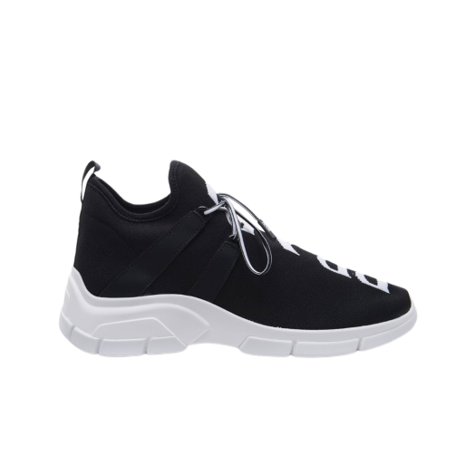 Prada XY Knit Sneakers Black White