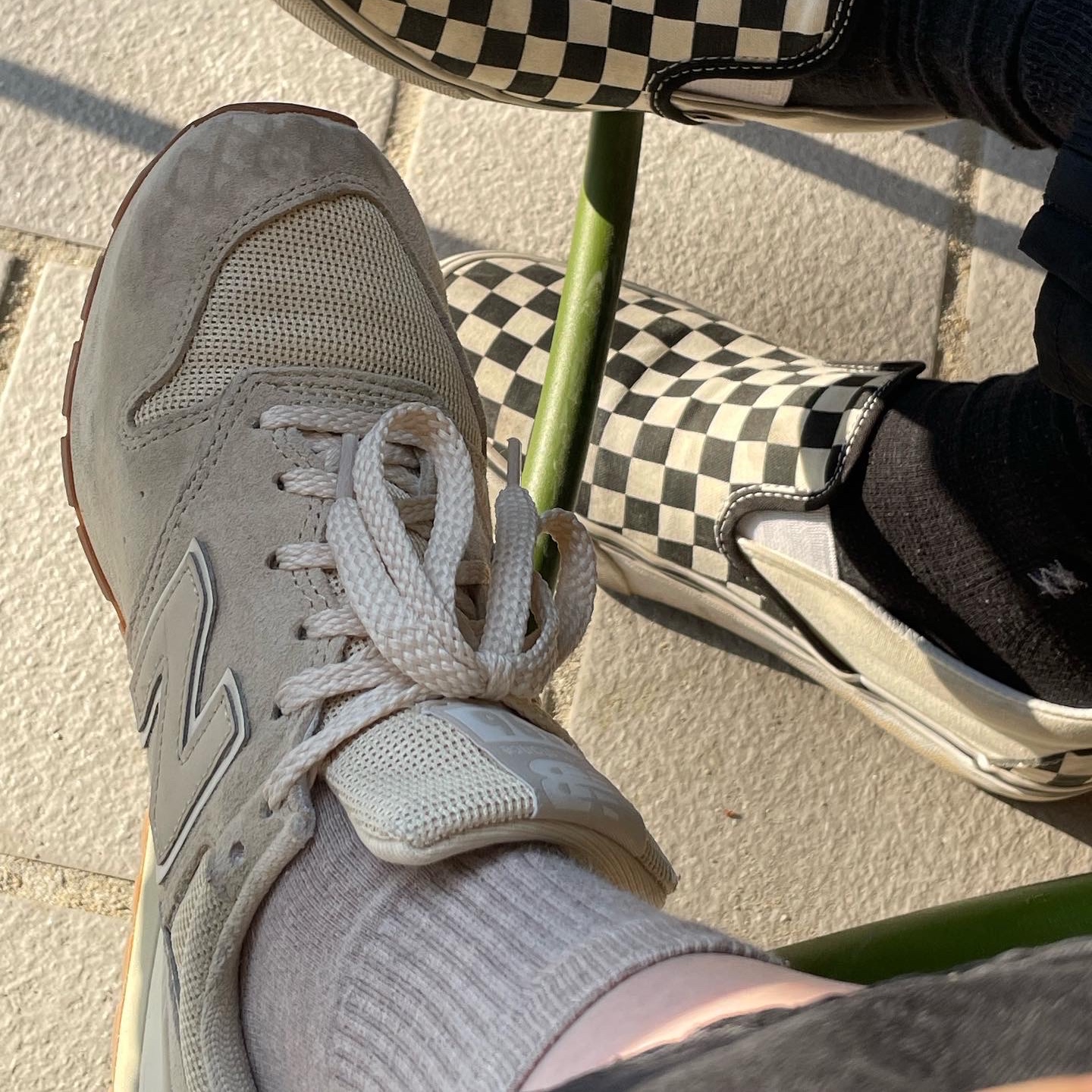 New Balance 996 Beige 착용 스타일 - 3