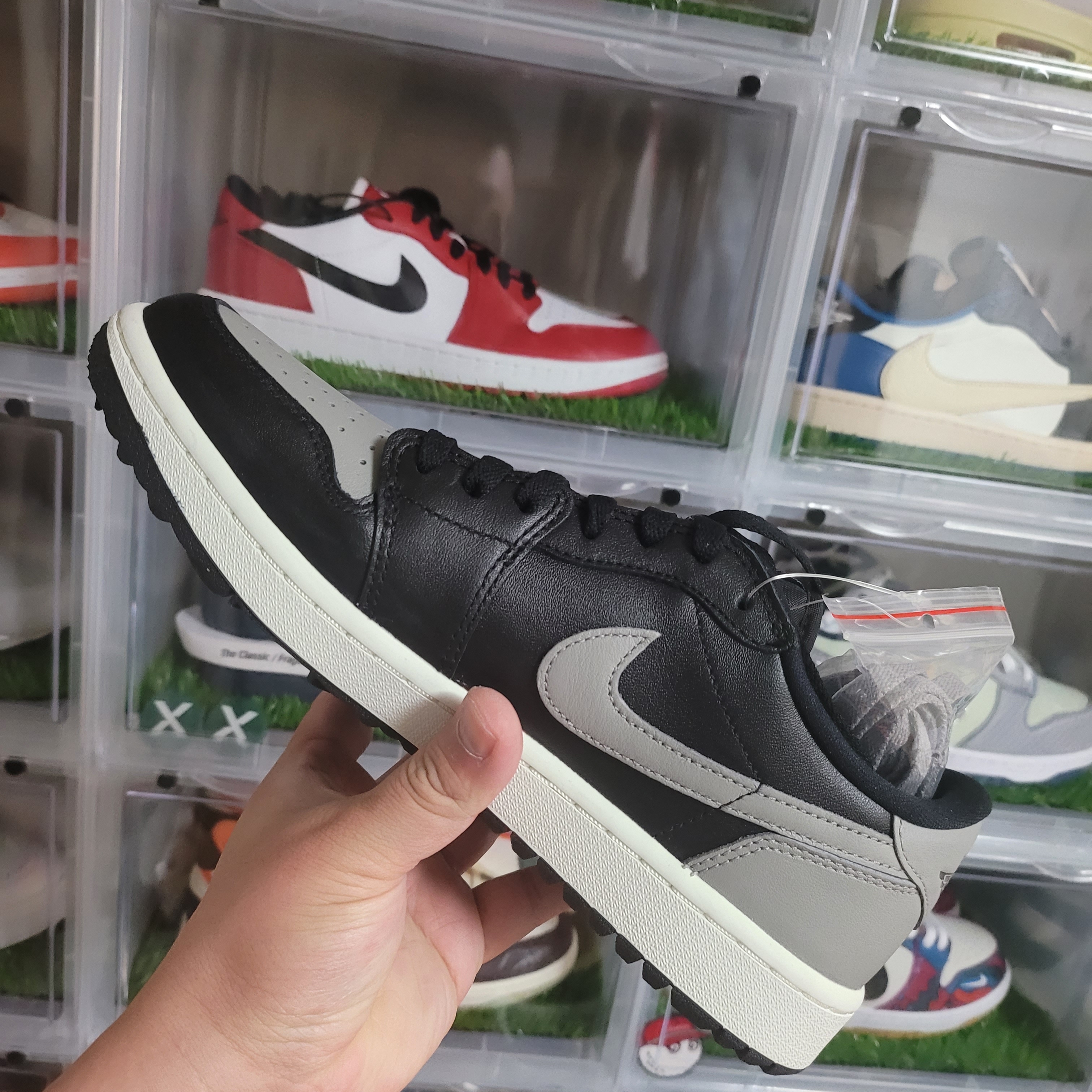 Jordan 1 Low Golf Wolf Grey, Jordan 1 Low Golf Shadow 착용 스타일 - 2