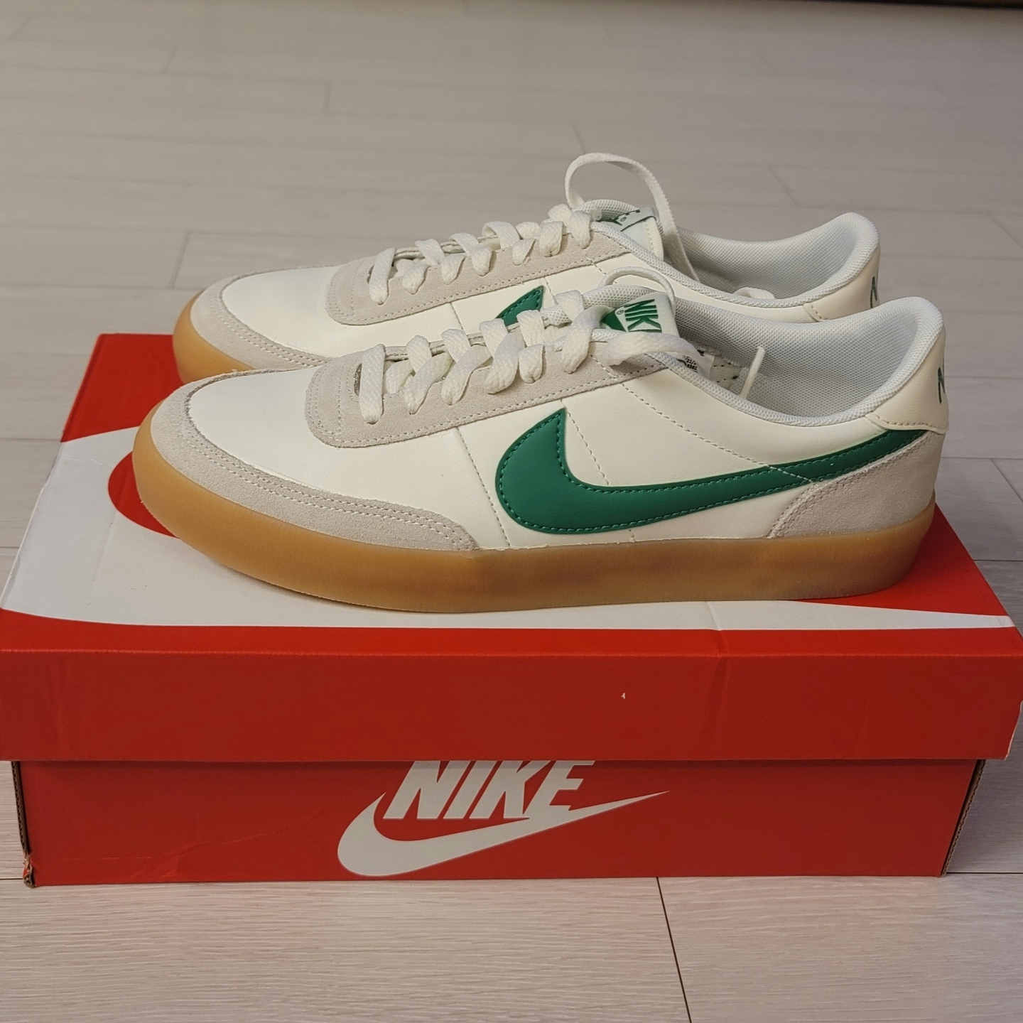 Nike x J.Crew Killshot 2 Lucid Green 착용 스타일