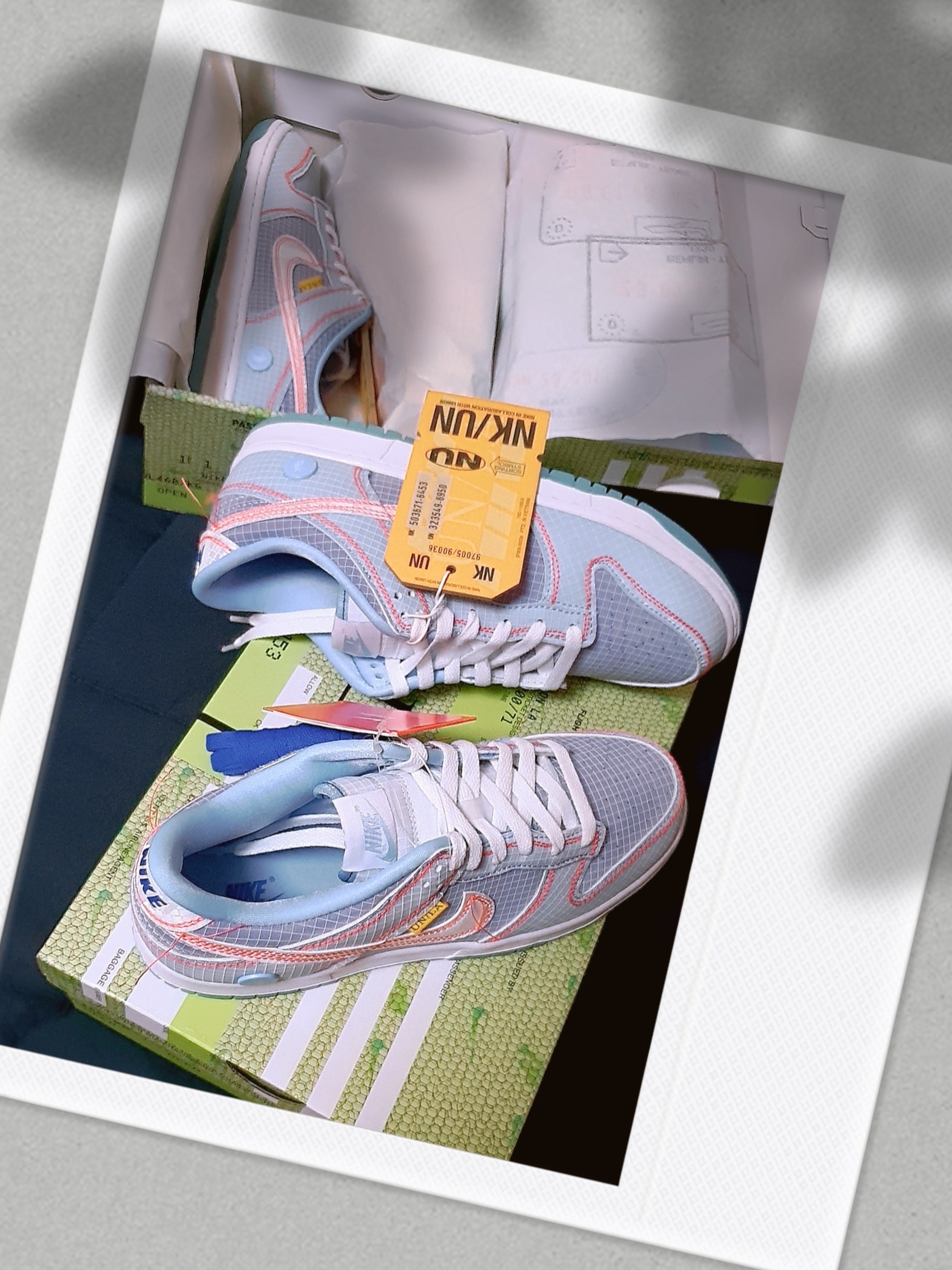 Nike x Union Dunk Low Passport Pack Argon 착용 스타일