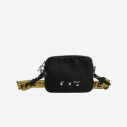 Off-White OW Logo Nylon Crossbody Bag Black