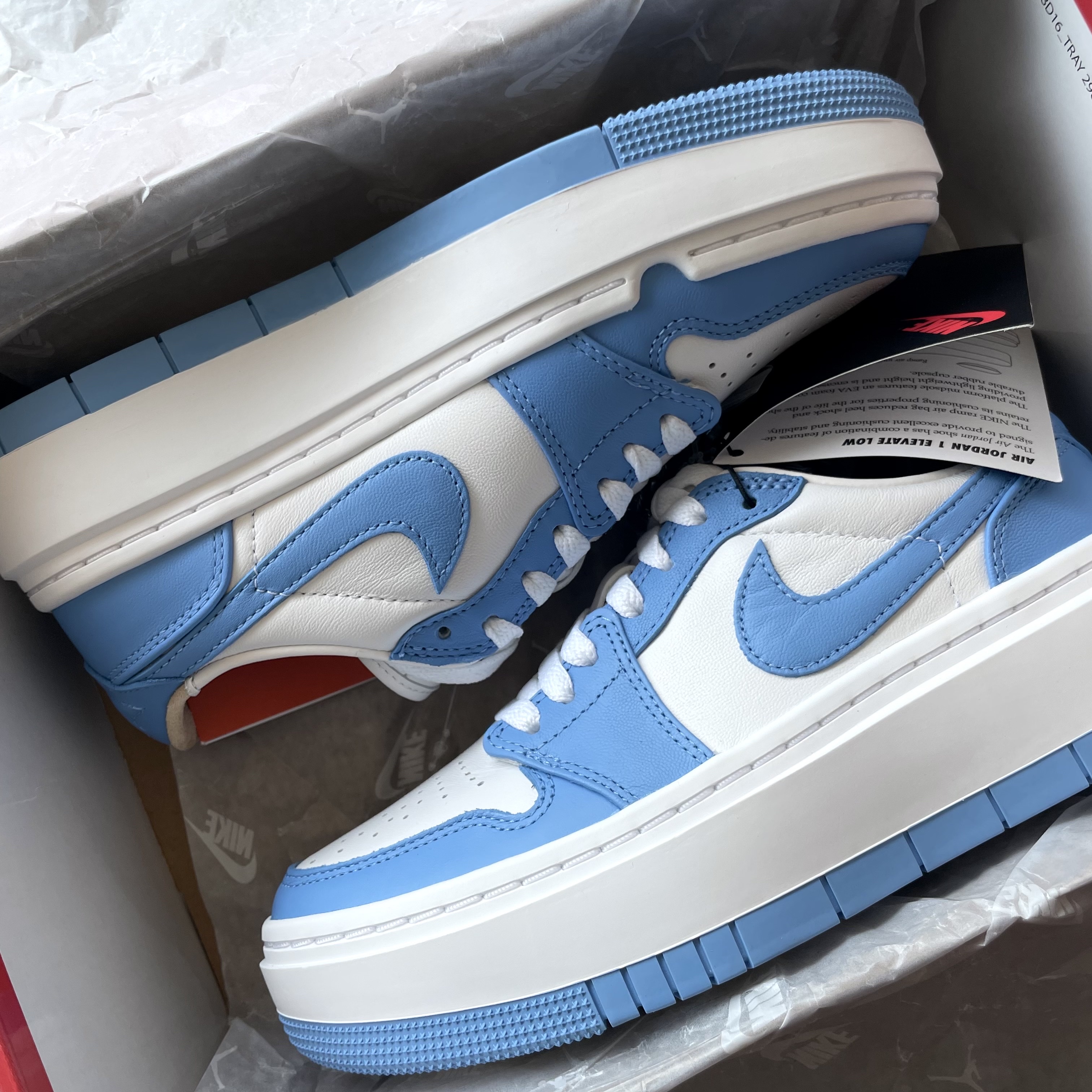 (W) Jordan 1 Elevate Low SE University Blue 착용 스타일