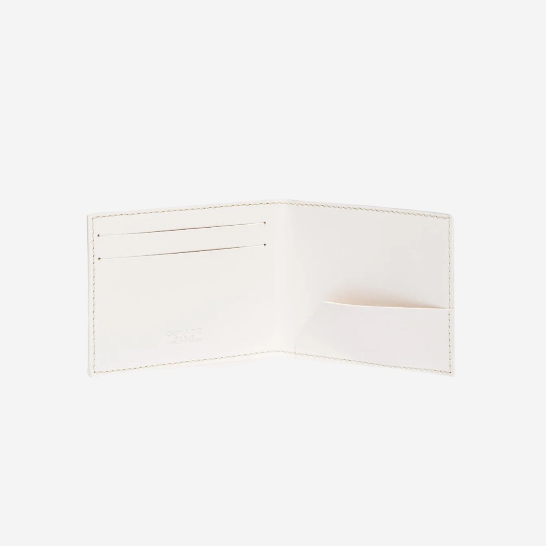 GOYARD Goyardine Insert Victoire Card Wallet White 1082600