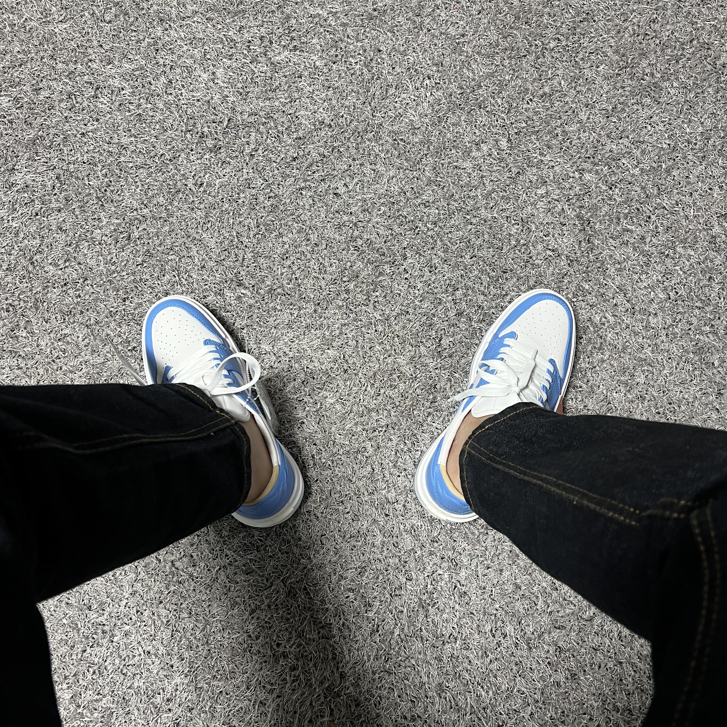 (W) Jordan 1 Elevate Low SE University Blue 착용 스타일 - 2
