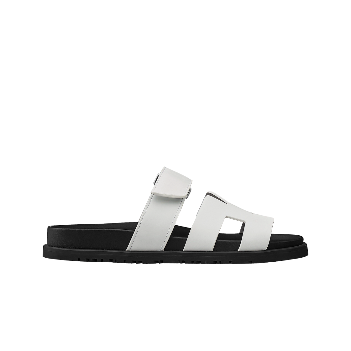 (W) 에르메스 시프레 샌들 카프스킨 & 블랑((W) Hermes Chypre Sandal Calfskin & Blanc)