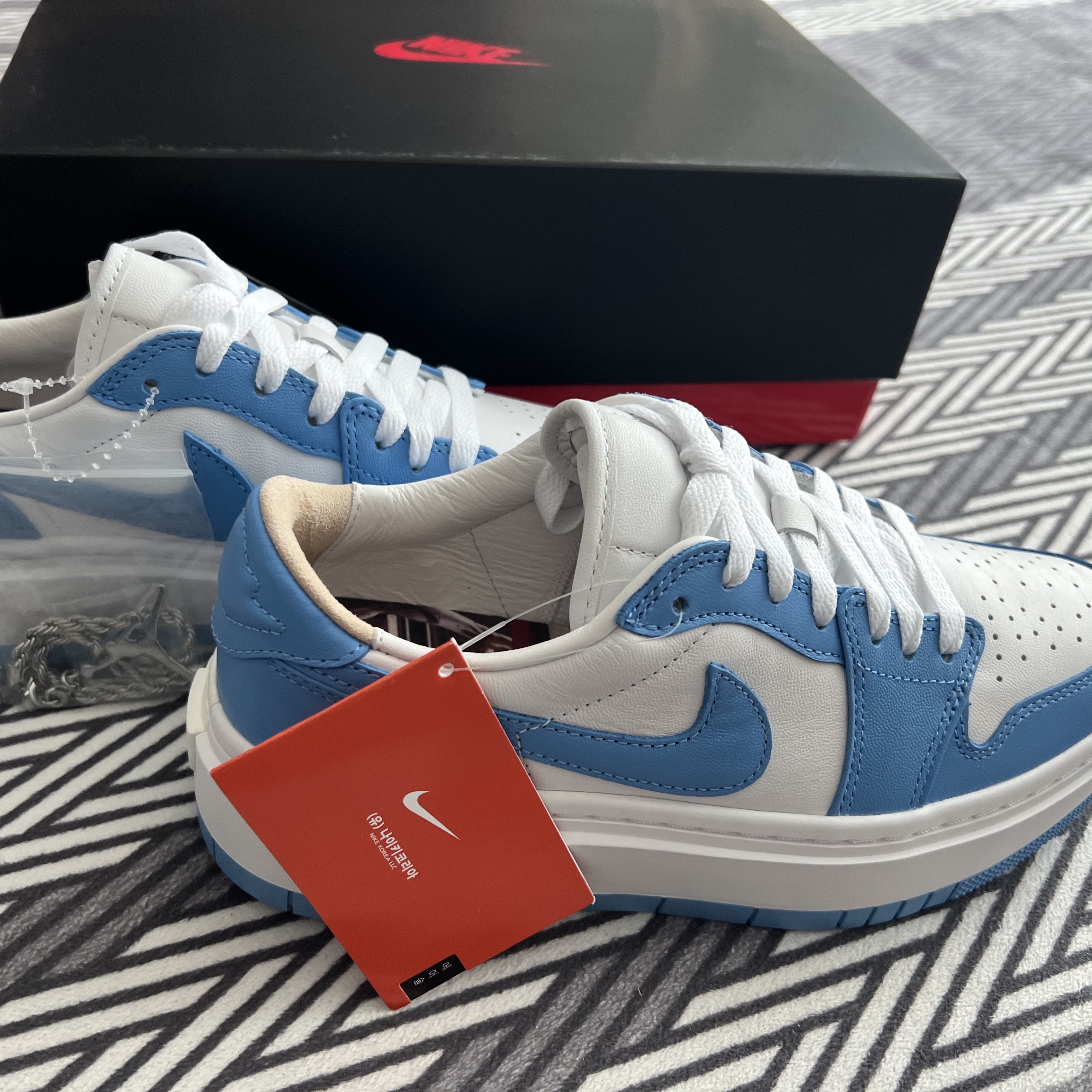 (W) Jordan 1 Elevate Low SE University Blue 착용 스타일