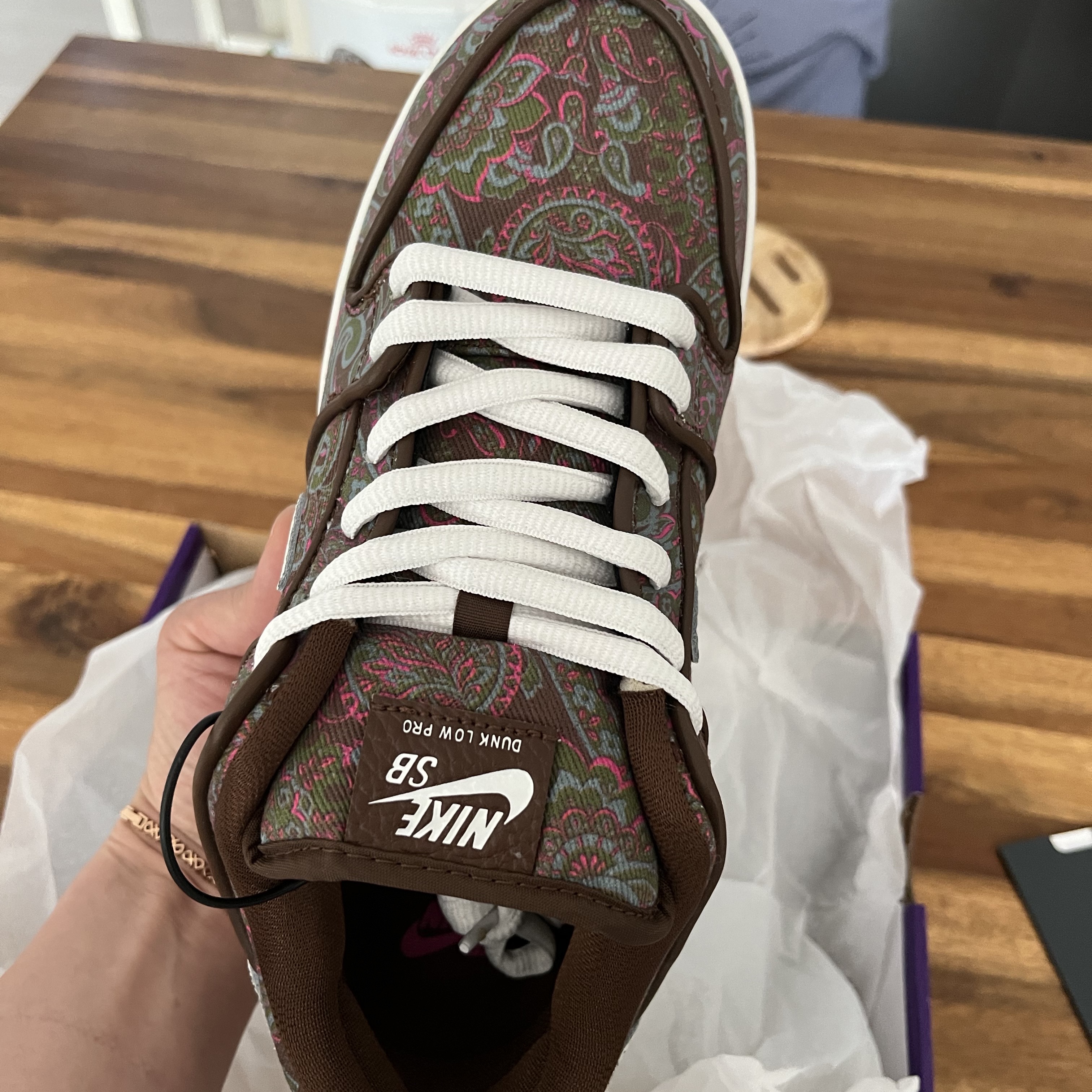 Nike SB Dunk Low Pro Premium Paisley 착용 스타일 - 1