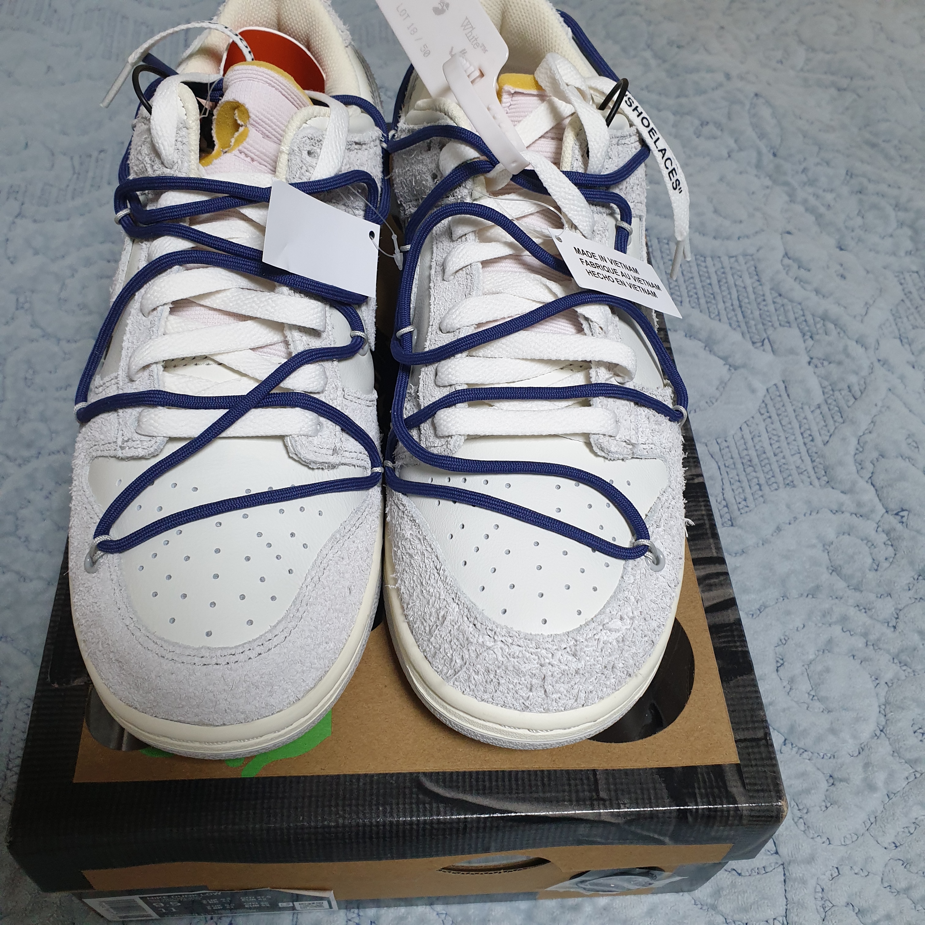 Nike x Off-White Dunk Low The 50 - Lot 18 착용 스타일 - 4