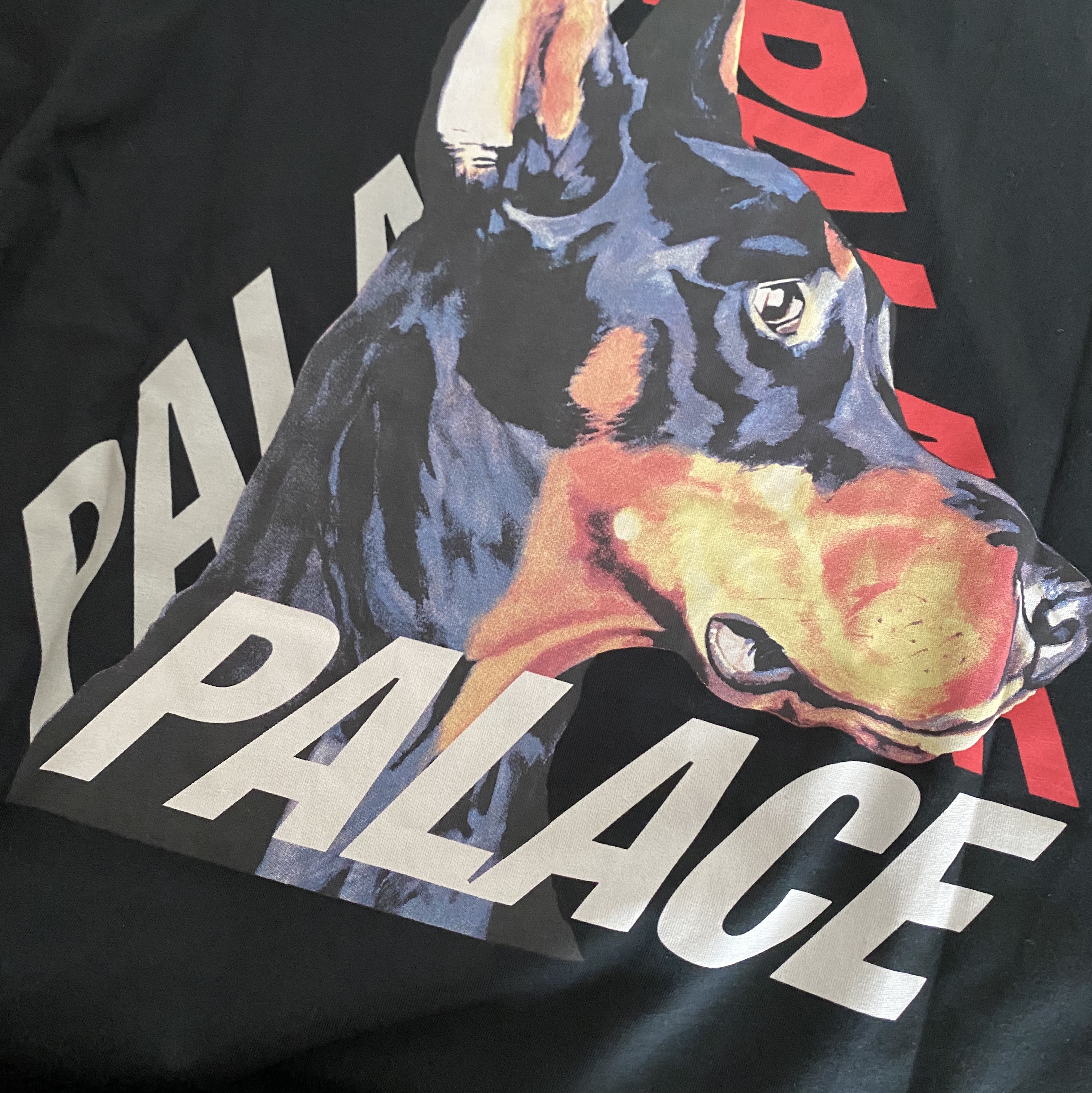 Palace P-3-K-9 T-Shirt Black - 22SS 착용 스타일