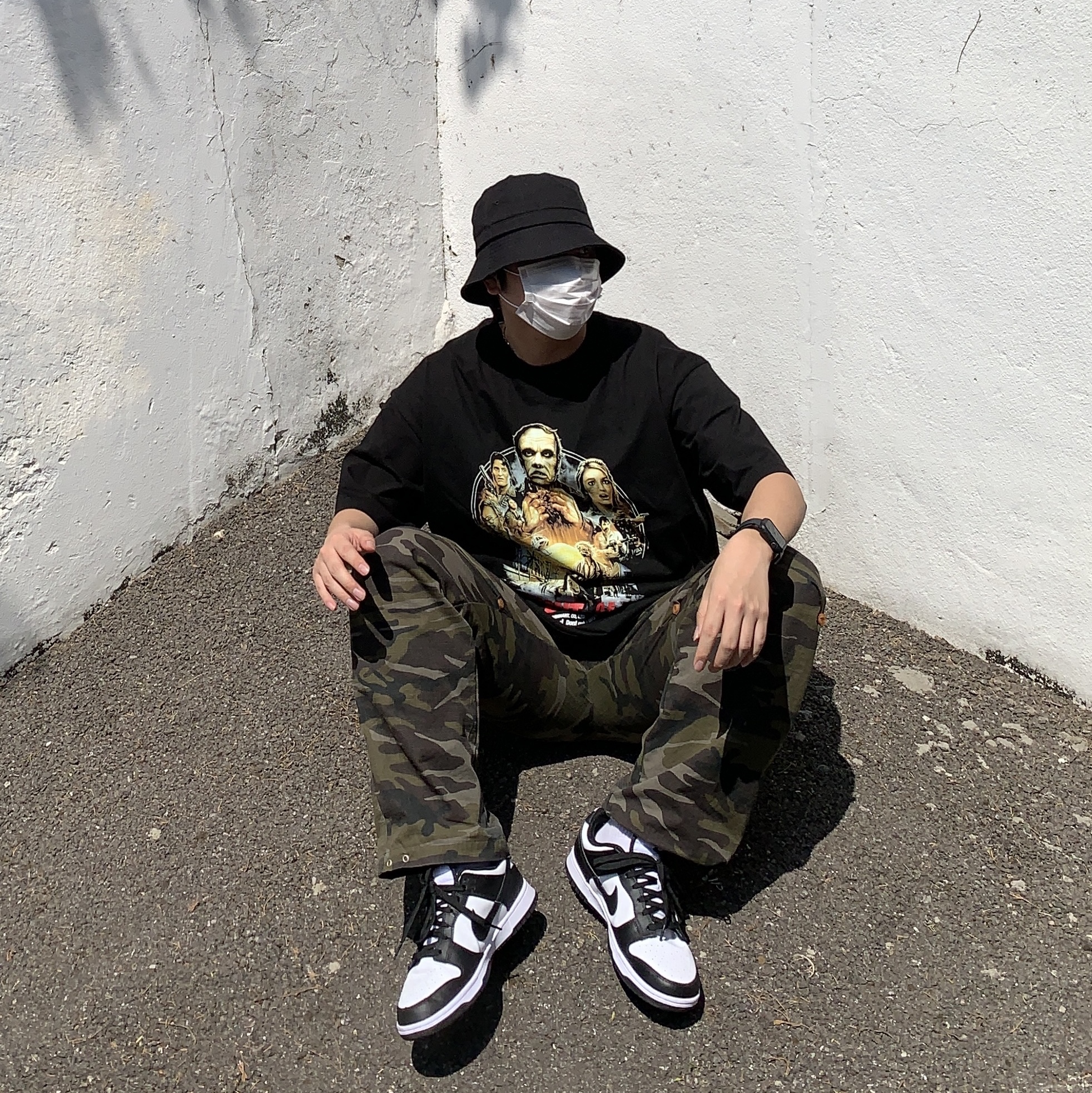 Nike Dunk Low Retro Black 착용 스타일