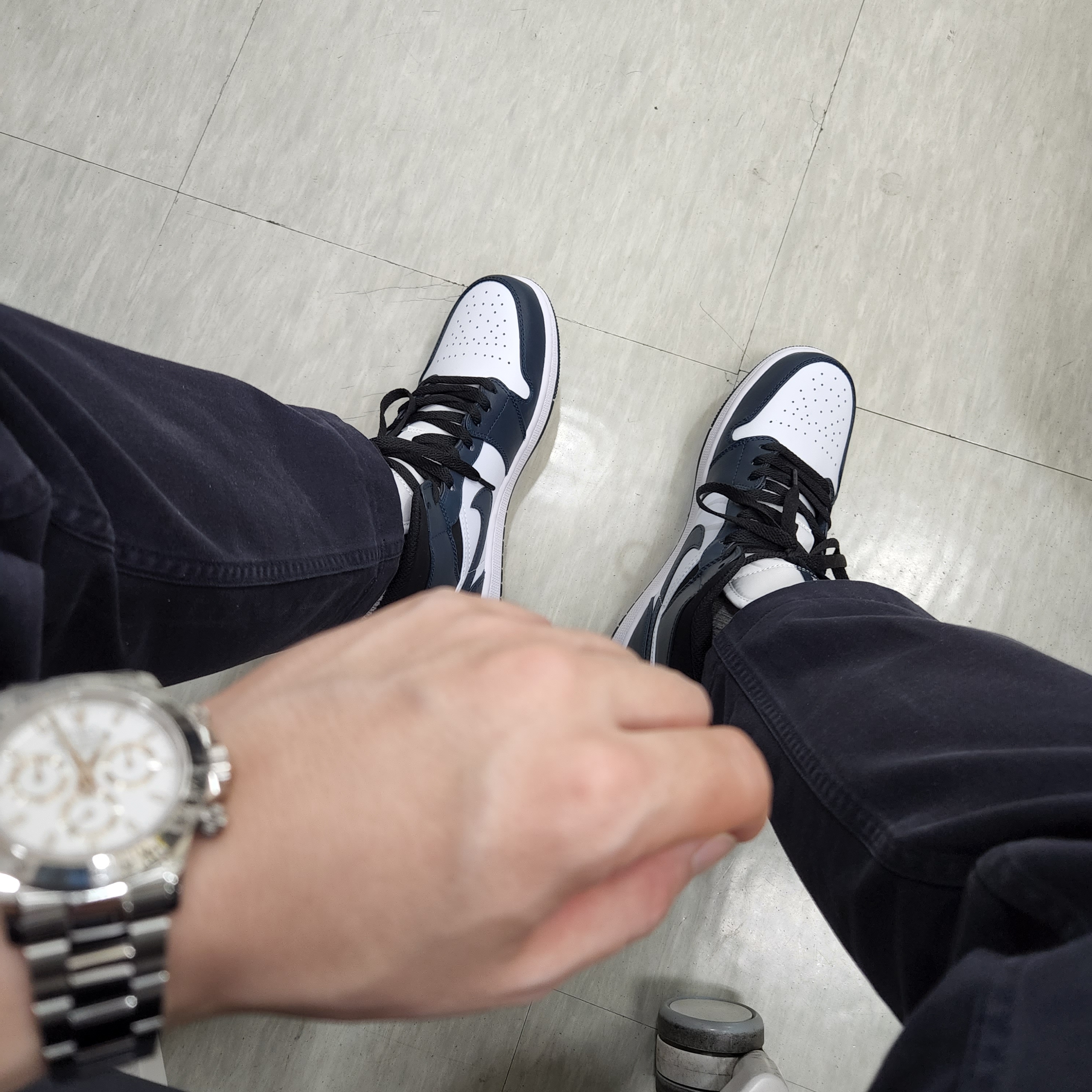 Jordan 1 Mid Dark Teal 착용 스타일