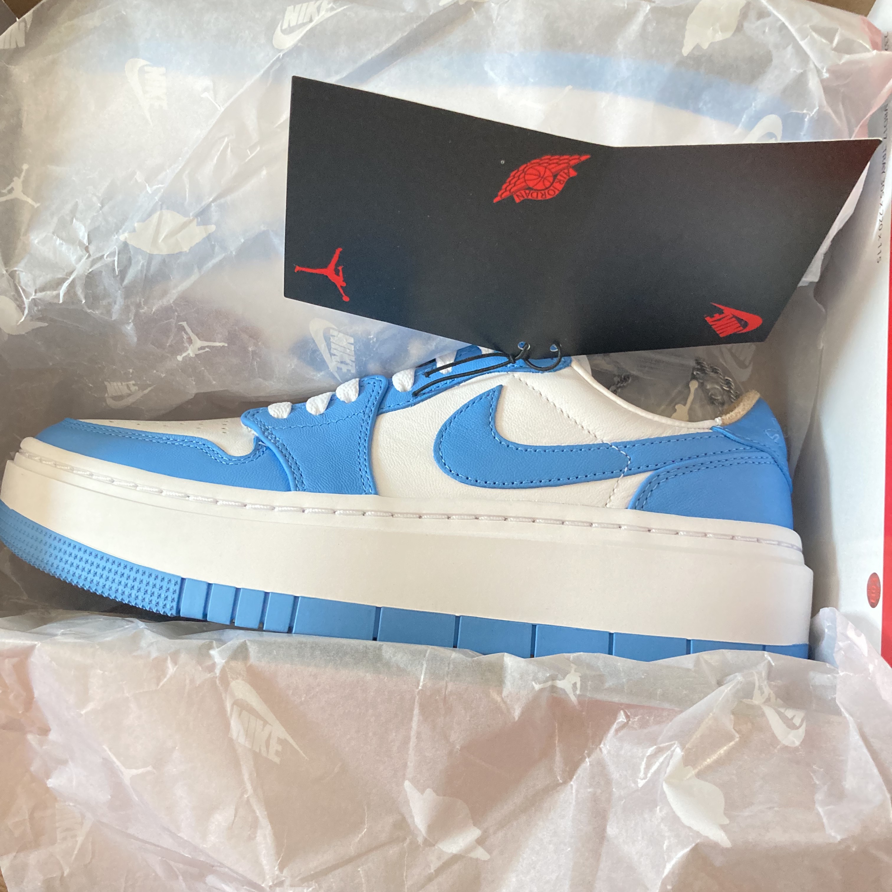 (W) Jordan 1 Elevate Low SE University Blue 착용 스타일