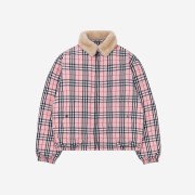 Supreme x Burberry Shearling Collar Down Puffer Jacket Pink - 22SS