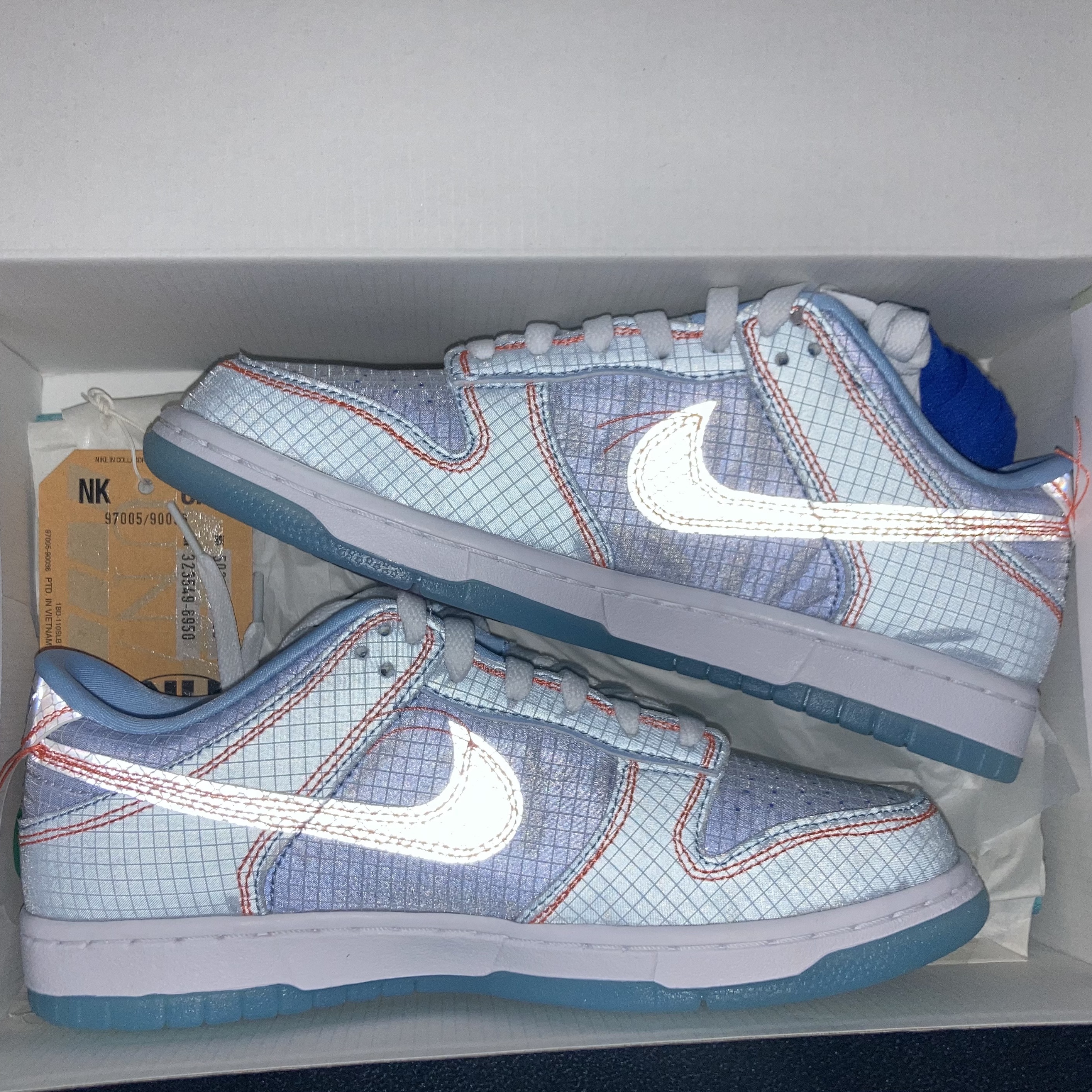 Nike x Union Dunk Low Passport Pack Argon 착용 스타일 - 1