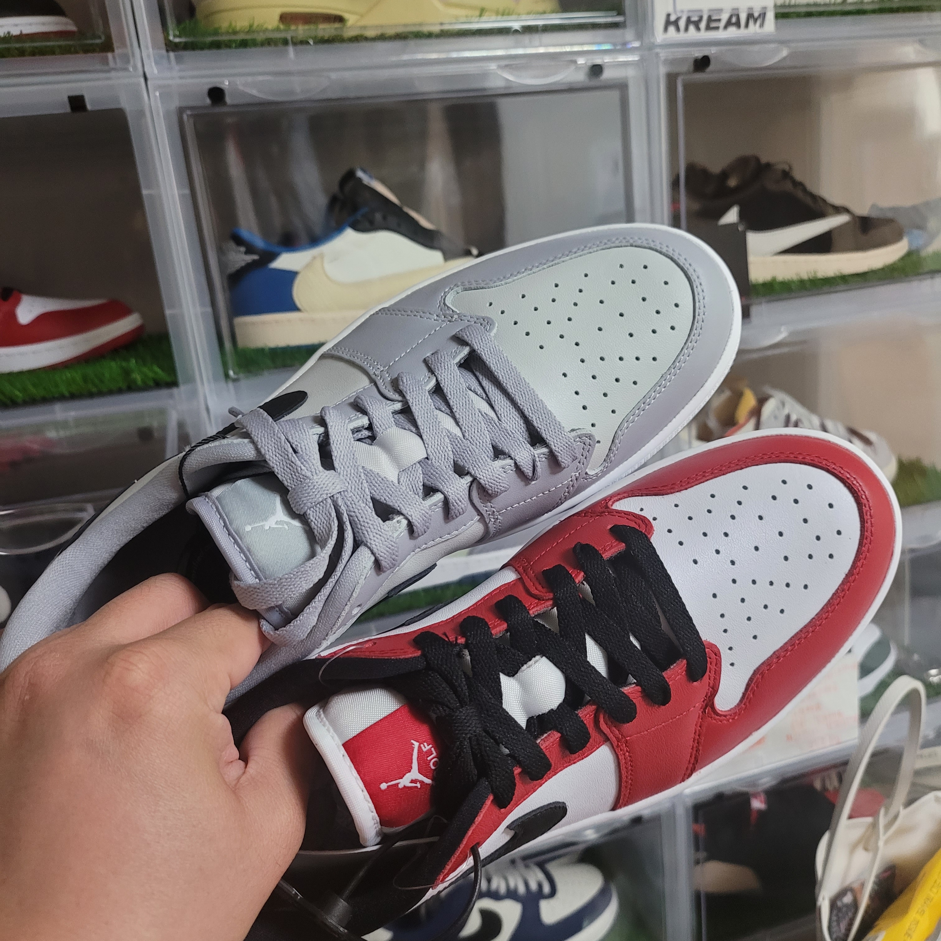 Jordan 1 Low Golf Wolf Grey, Jordan 1 Low Golf Shadow 착용 스타일 - 4