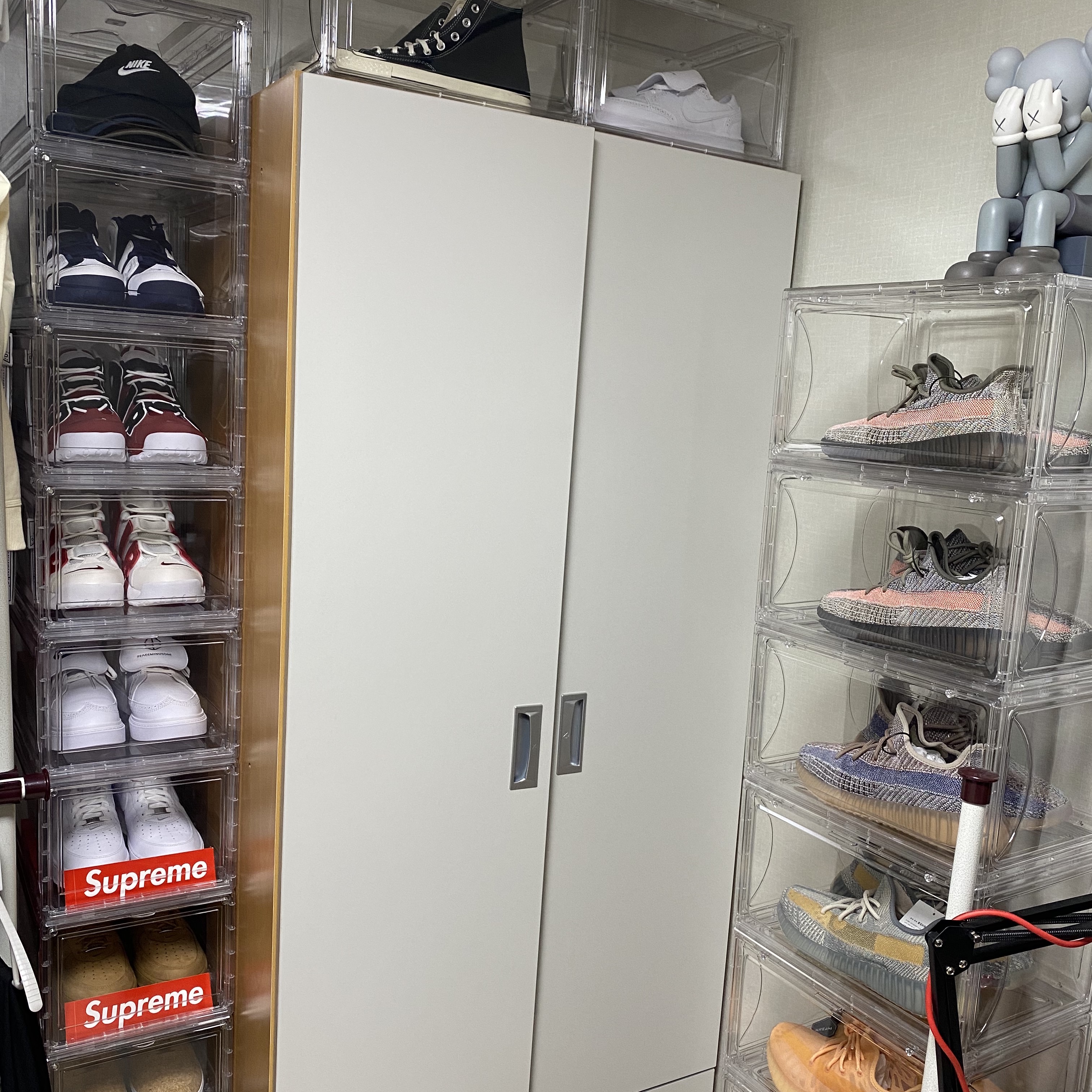 Nike x Supreme Air Force 1 Low White, Nike x Supreme Air Force 1 Low Flax 착용 스타일
