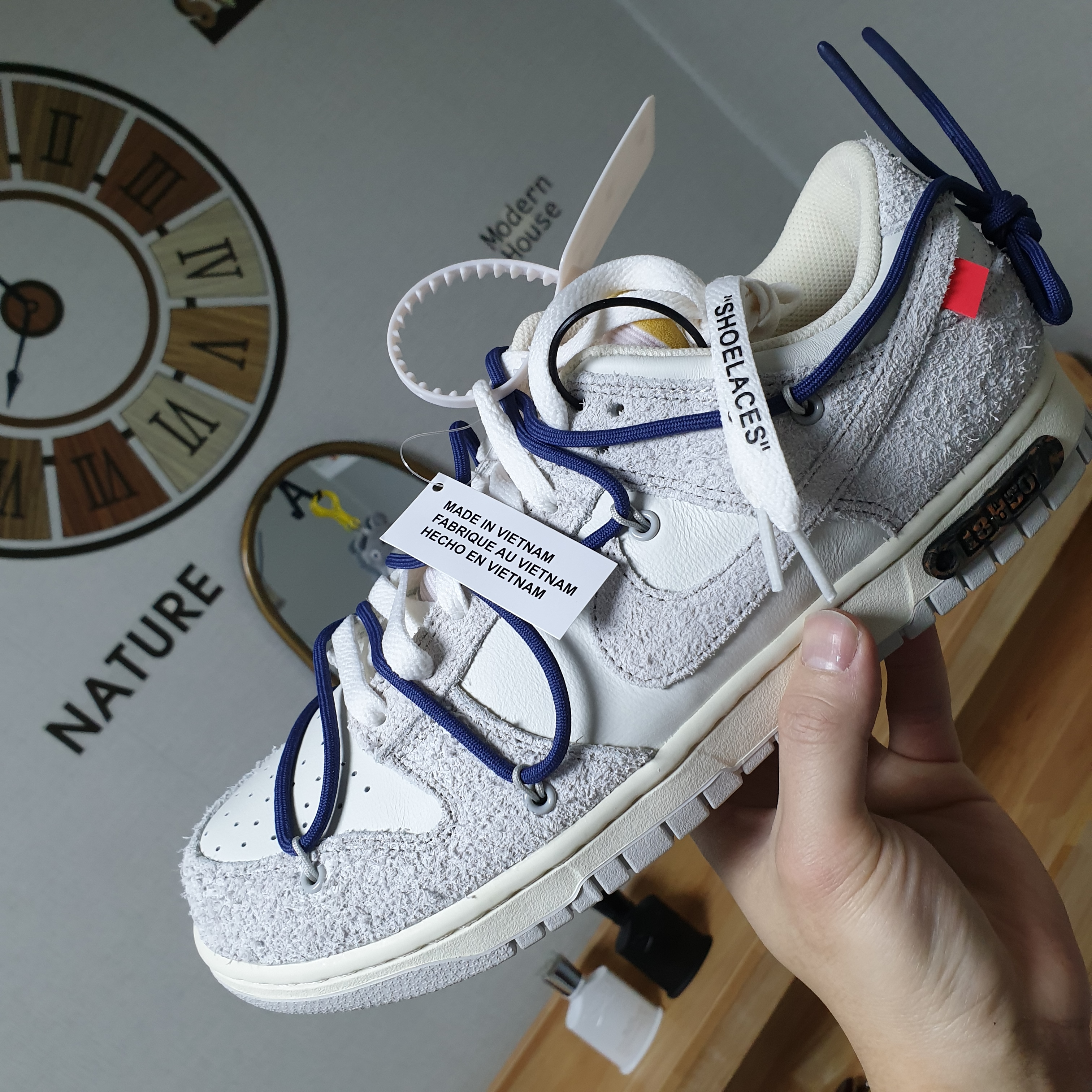 Nike x Off-White Dunk Low The 50 - Lot 18 착용 스타일 - 3