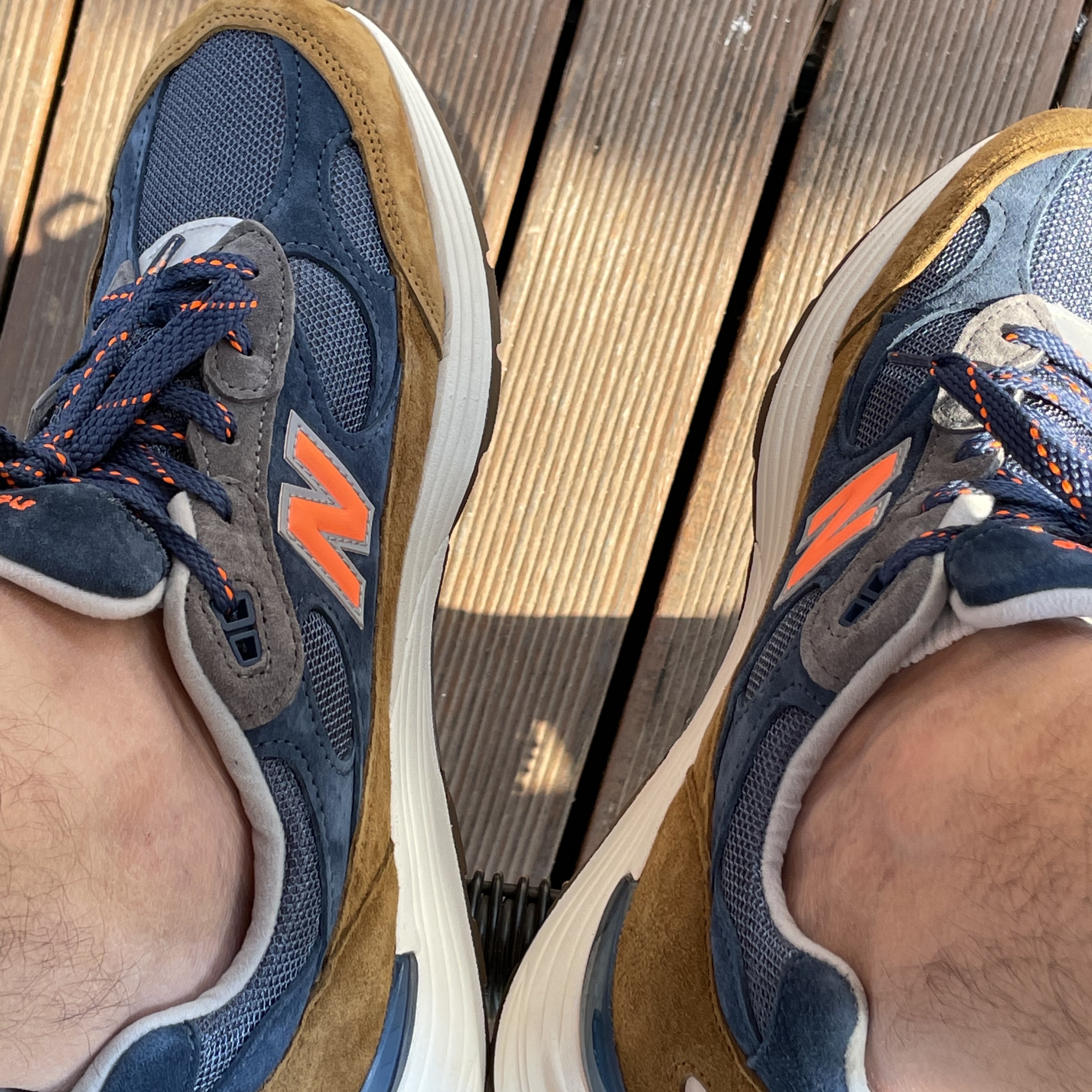 New Balance x J.Crew 992 Made in USA New York 착용 스타일