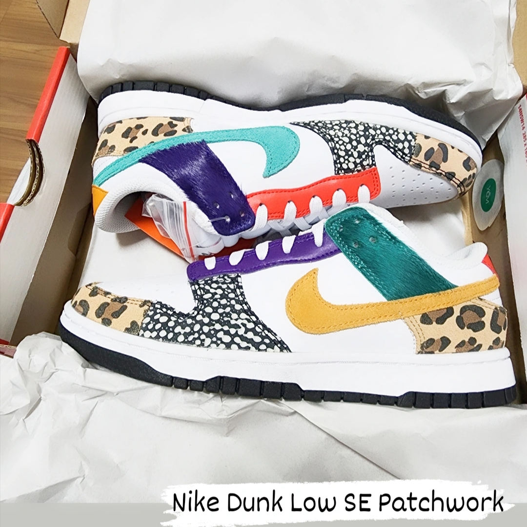 (W) Nike Dunk Low SE Patchwork 착용 스타일