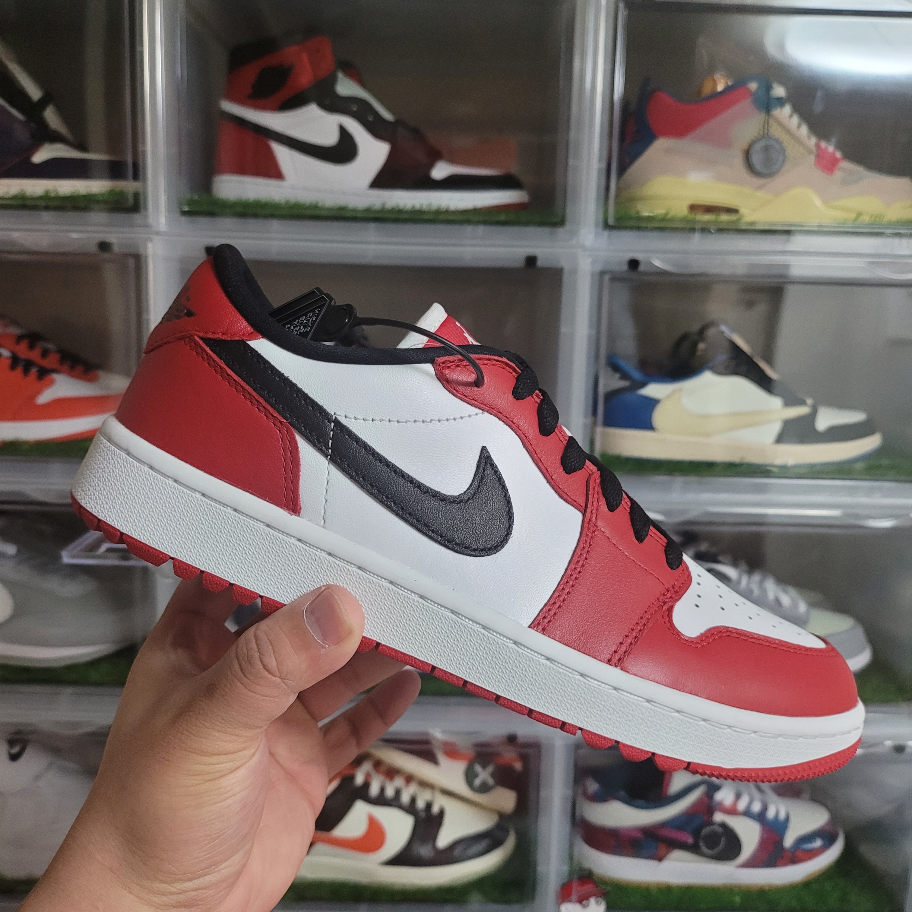 Jordan 1 Low Golf Wolf Grey, Jordan 1 Low Golf Shadow 착용 스타일 - 3