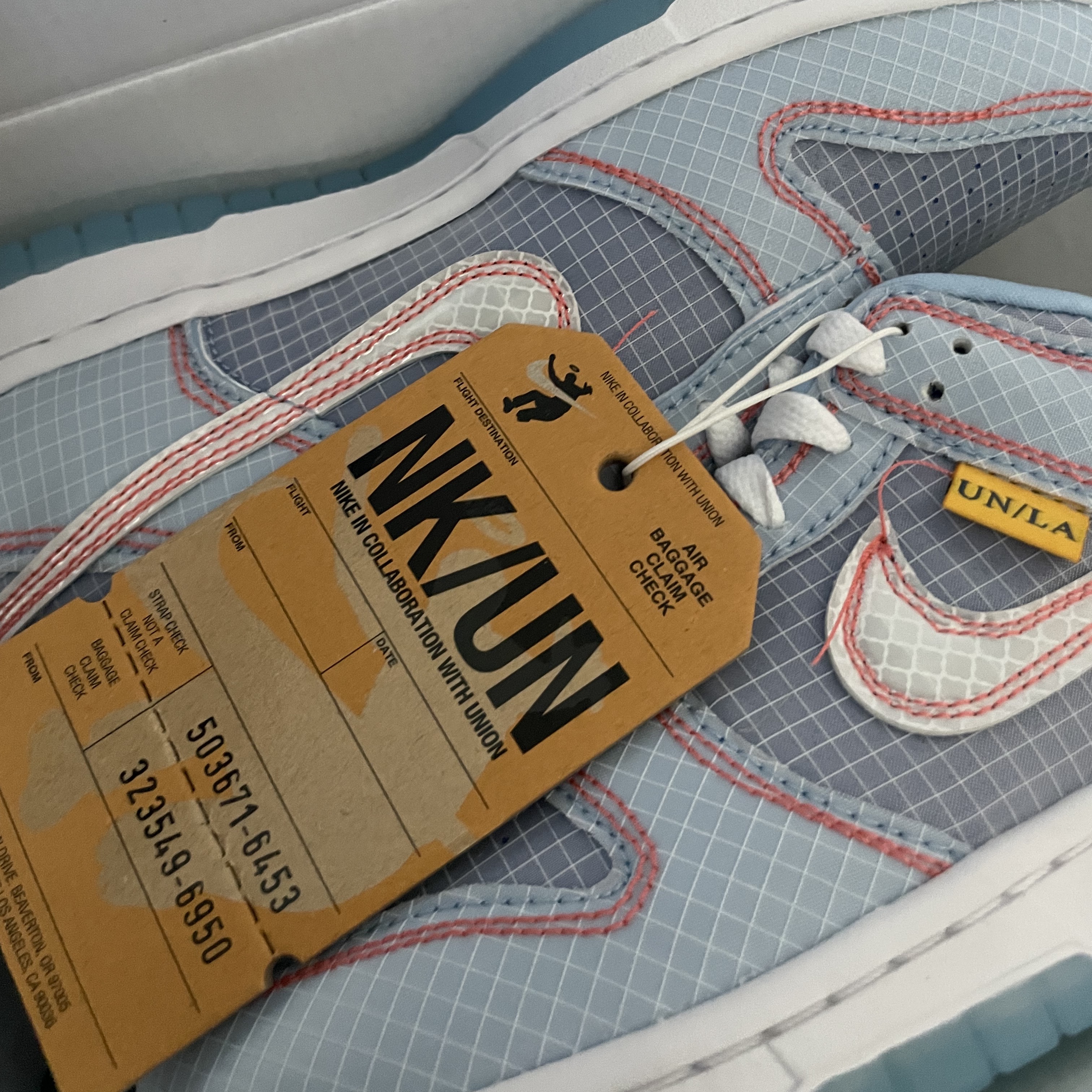 Nike x Union Dunk Low Passport Pack Argon 착용 스타일