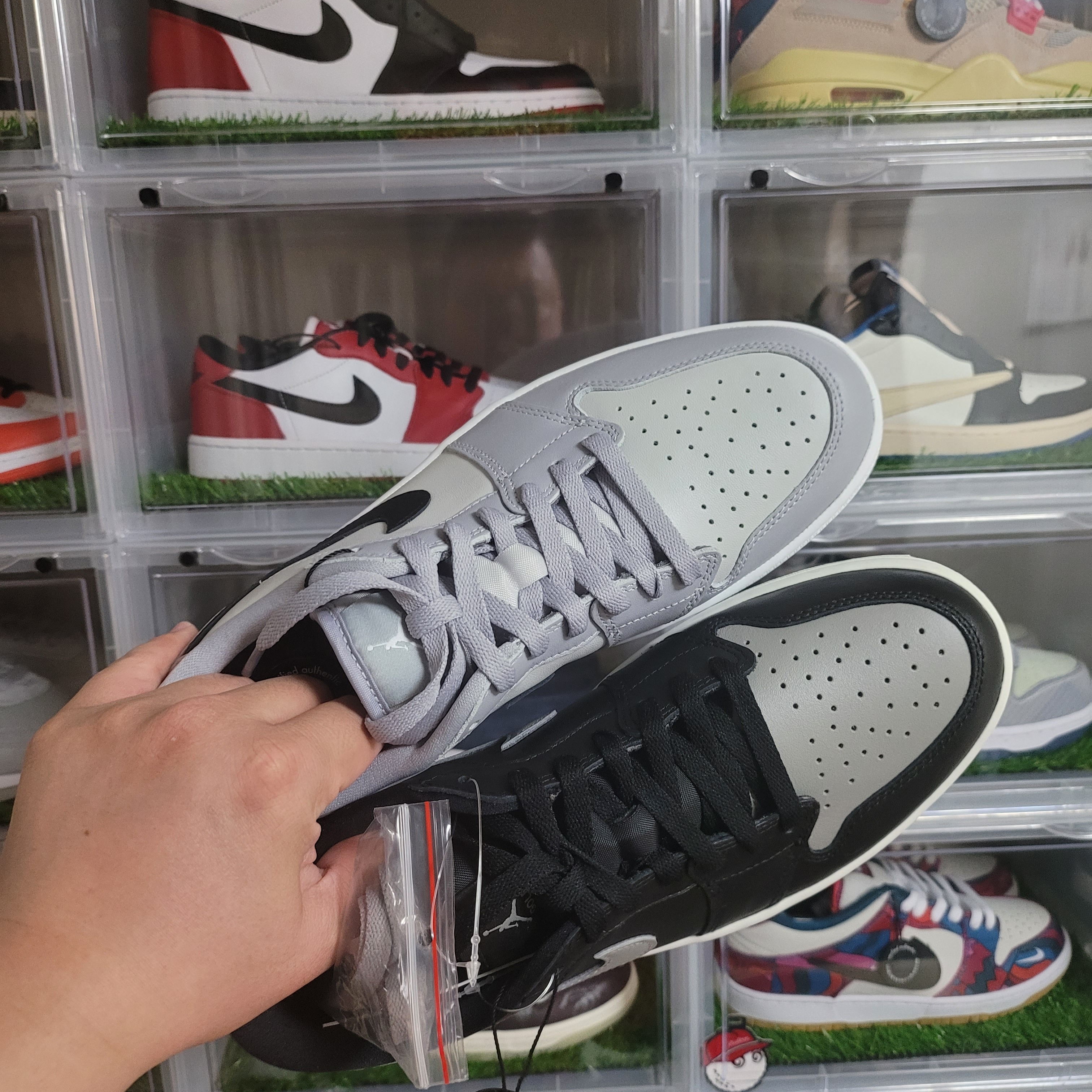 Jordan 1 Low Golf Wolf Grey, Jordan 1 Low Golf Shadow 착용 스타일 - 5