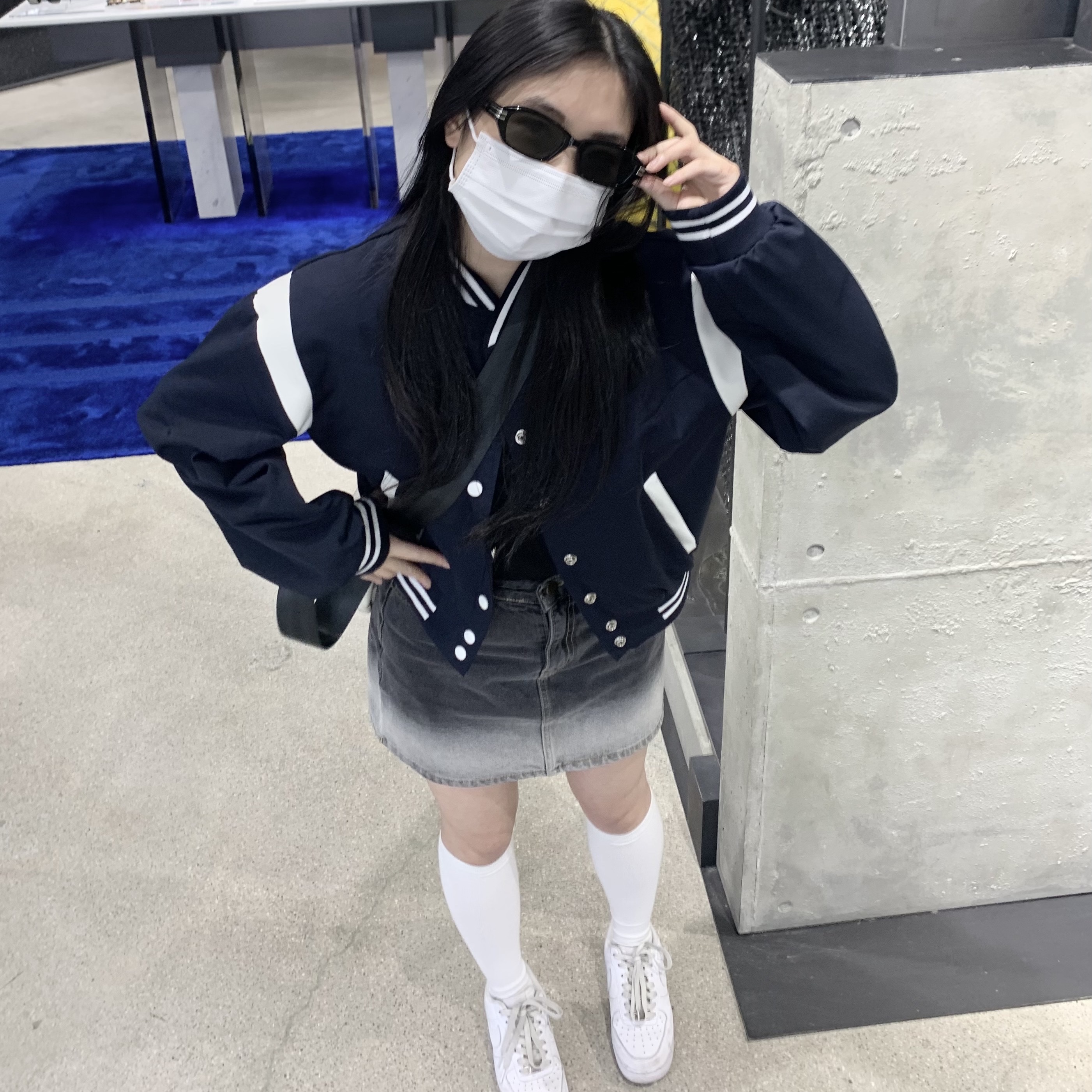 (W) Nike Air Force 1 '07 Low White 착용 스타일 - 2