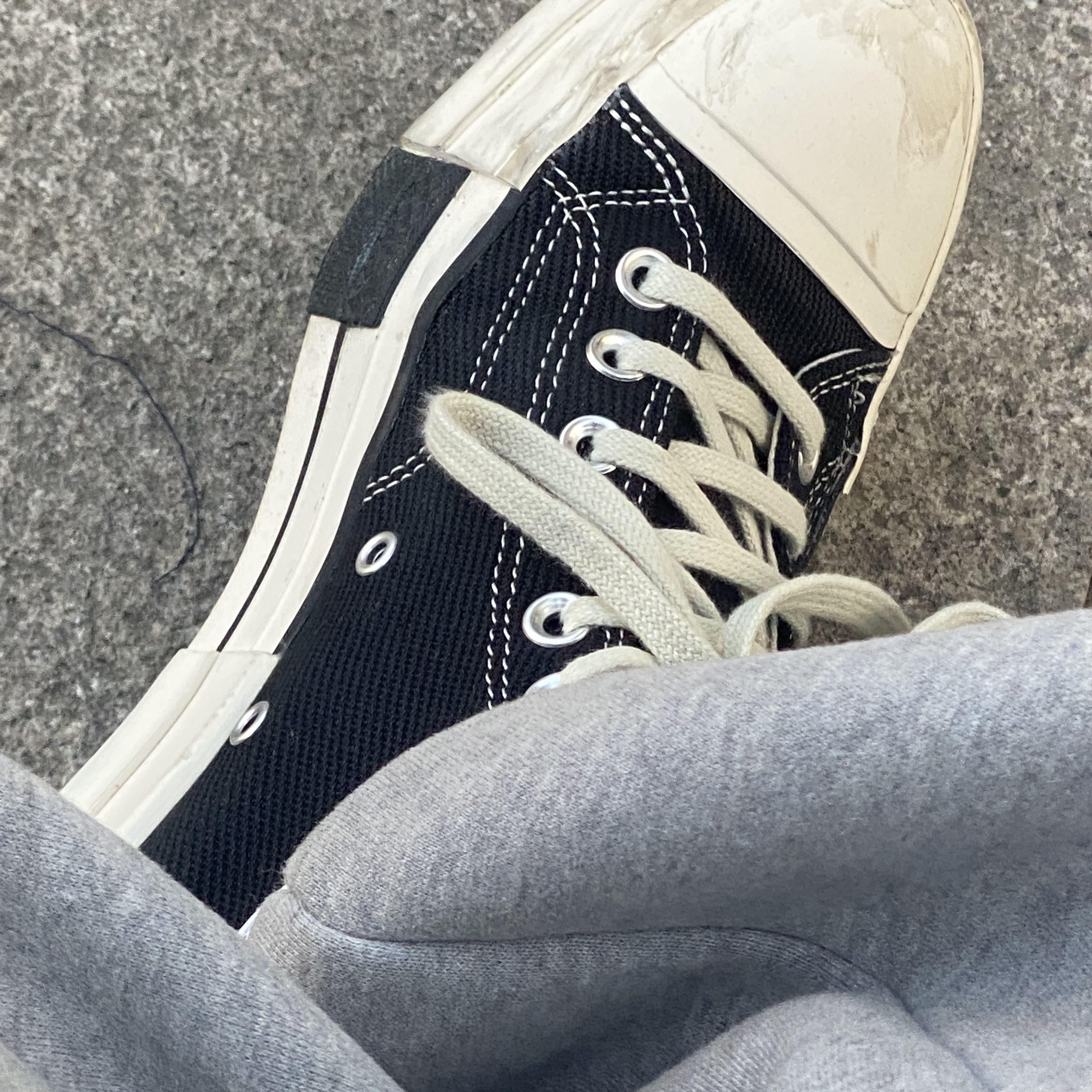 Converse x Drkshdw Drkstr Chuck 70 High Black 착용 스타일