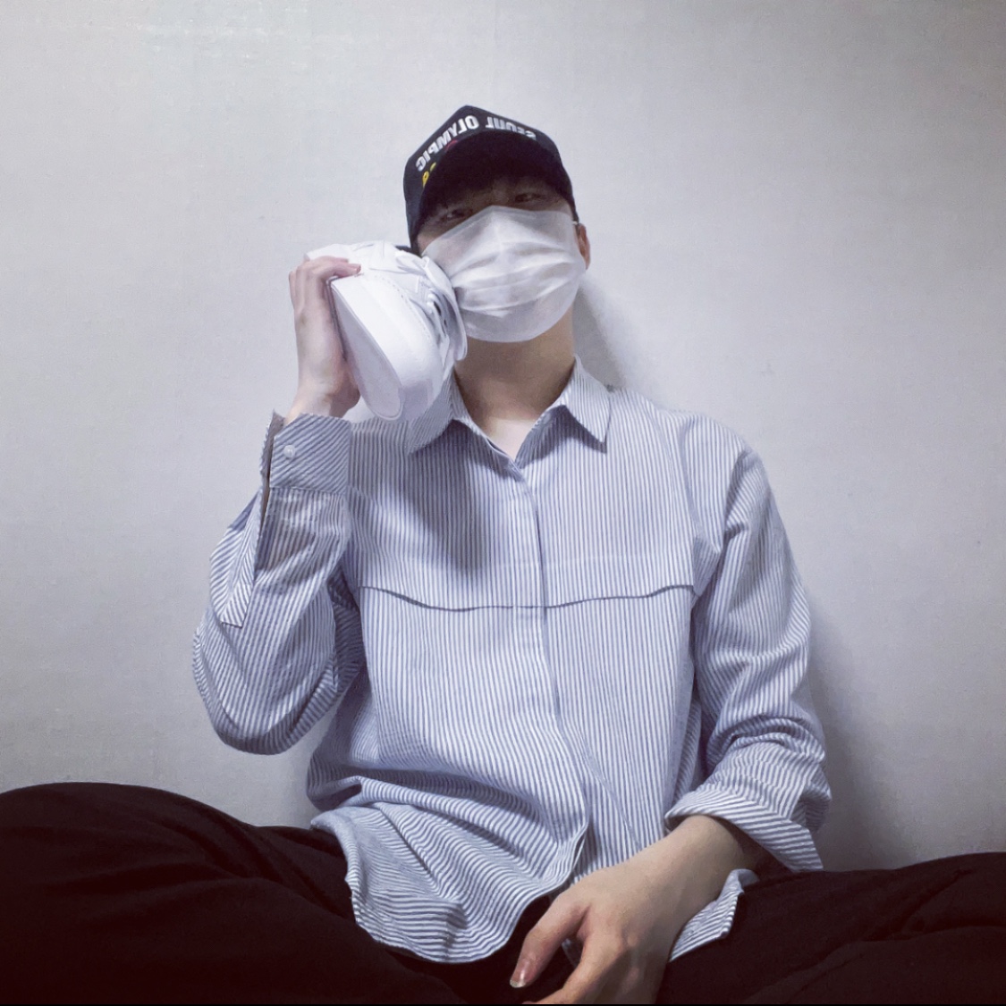 Nike x Peaceminusone Kwondo1 White 착용 스타일 - 2