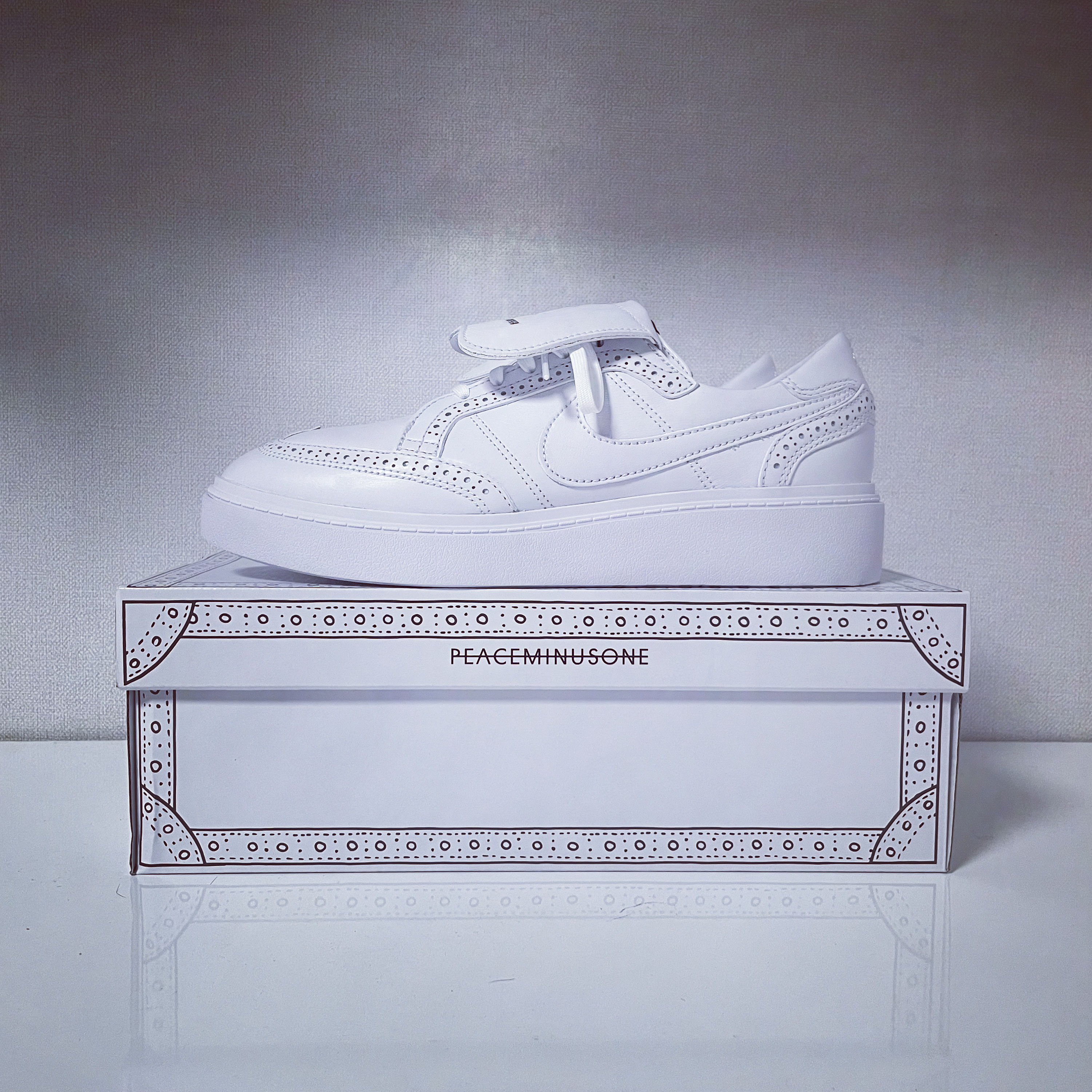 Nike x Peaceminusone Kwondo1 White 착용 스타일 - 1