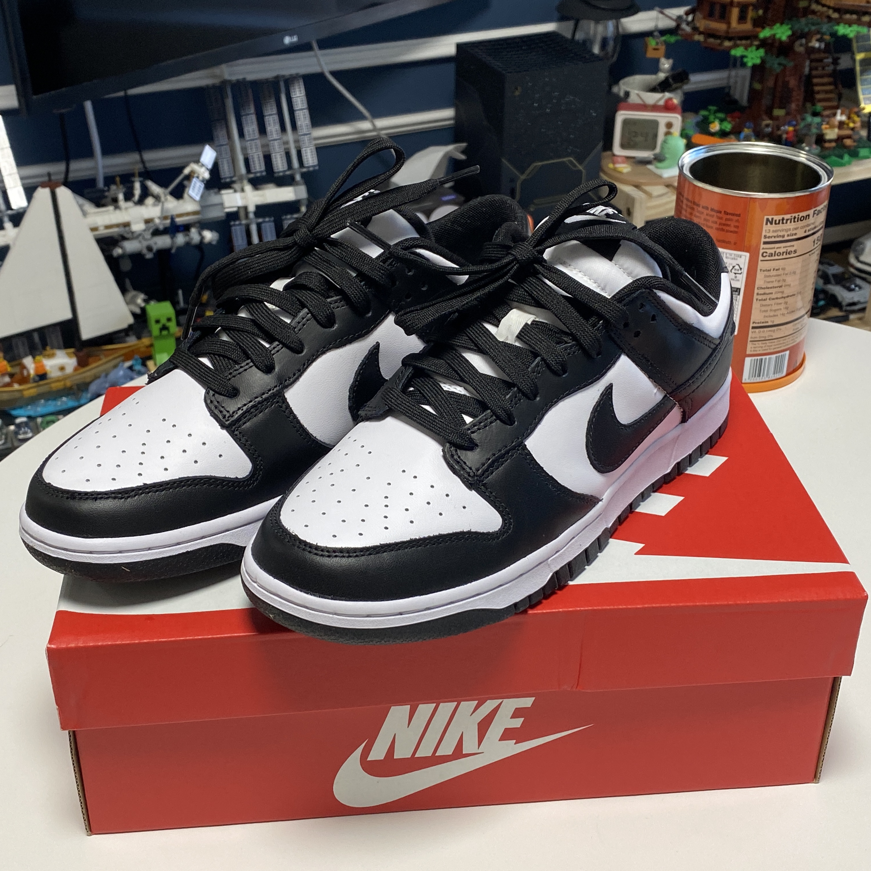 Nike Dunk Low Retro Black 착용 스타일 - 1