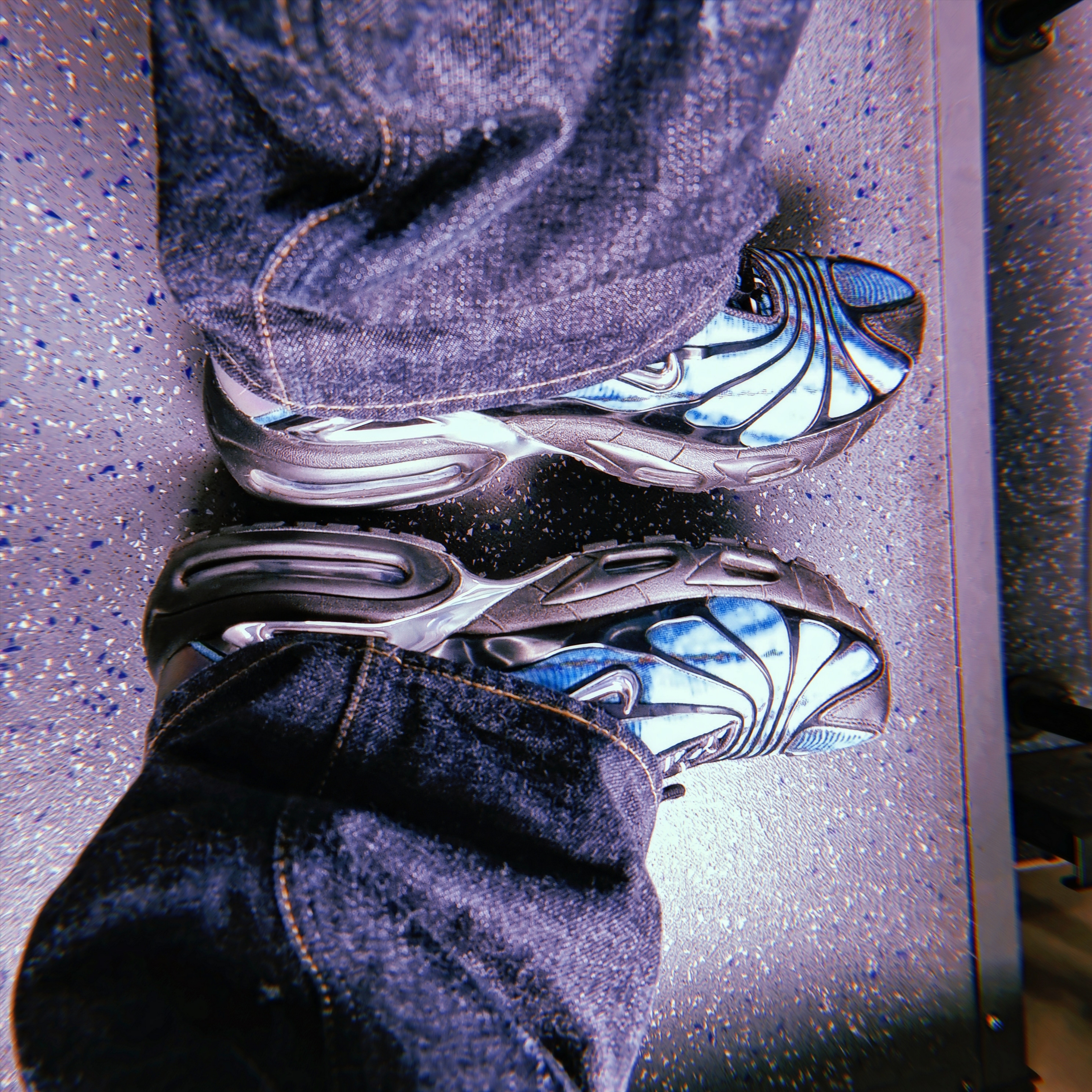 Nike x Skepta Air Max Tailwind 5 Chrome Blue 착용 스타일