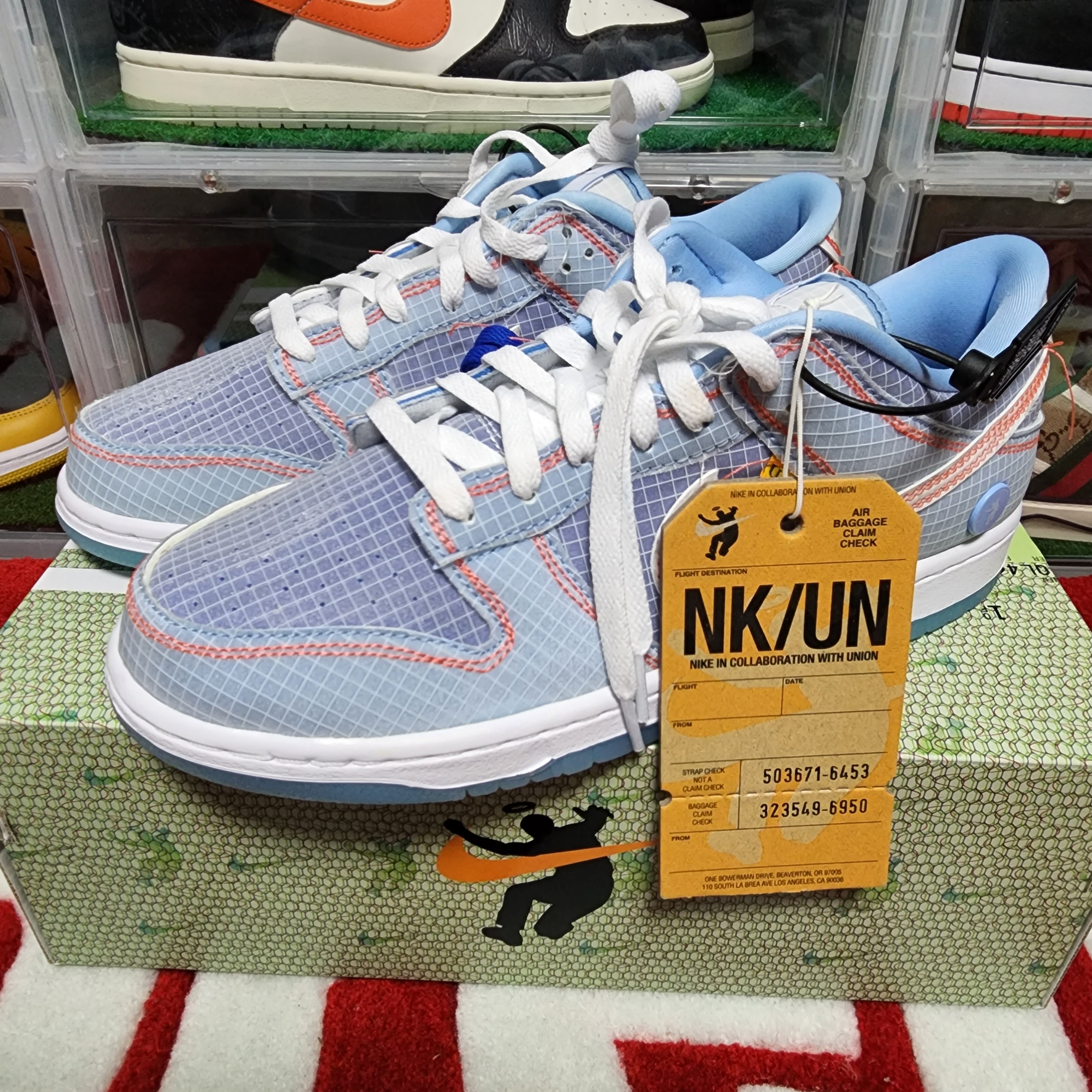 Nike x Union Dunk Low Passport Pack Argon 착용 스타일 - 4