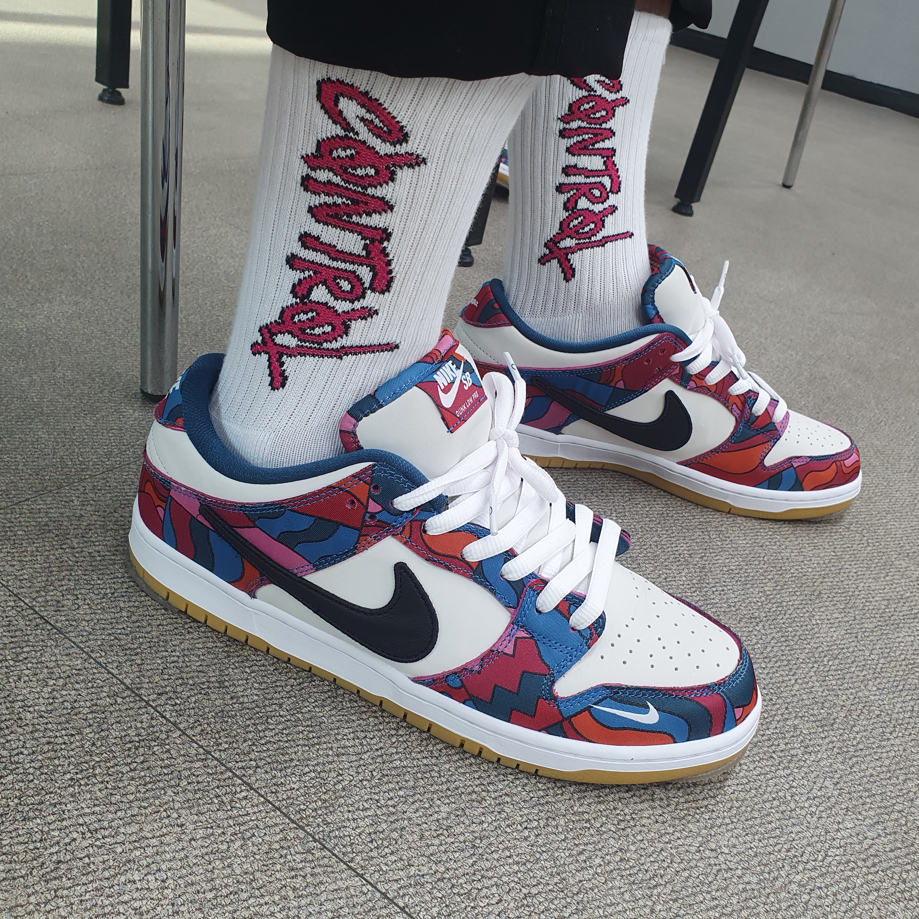 Nike x Parra SB Dunk Low Pro Abstract Art 착용 스타일 - 3