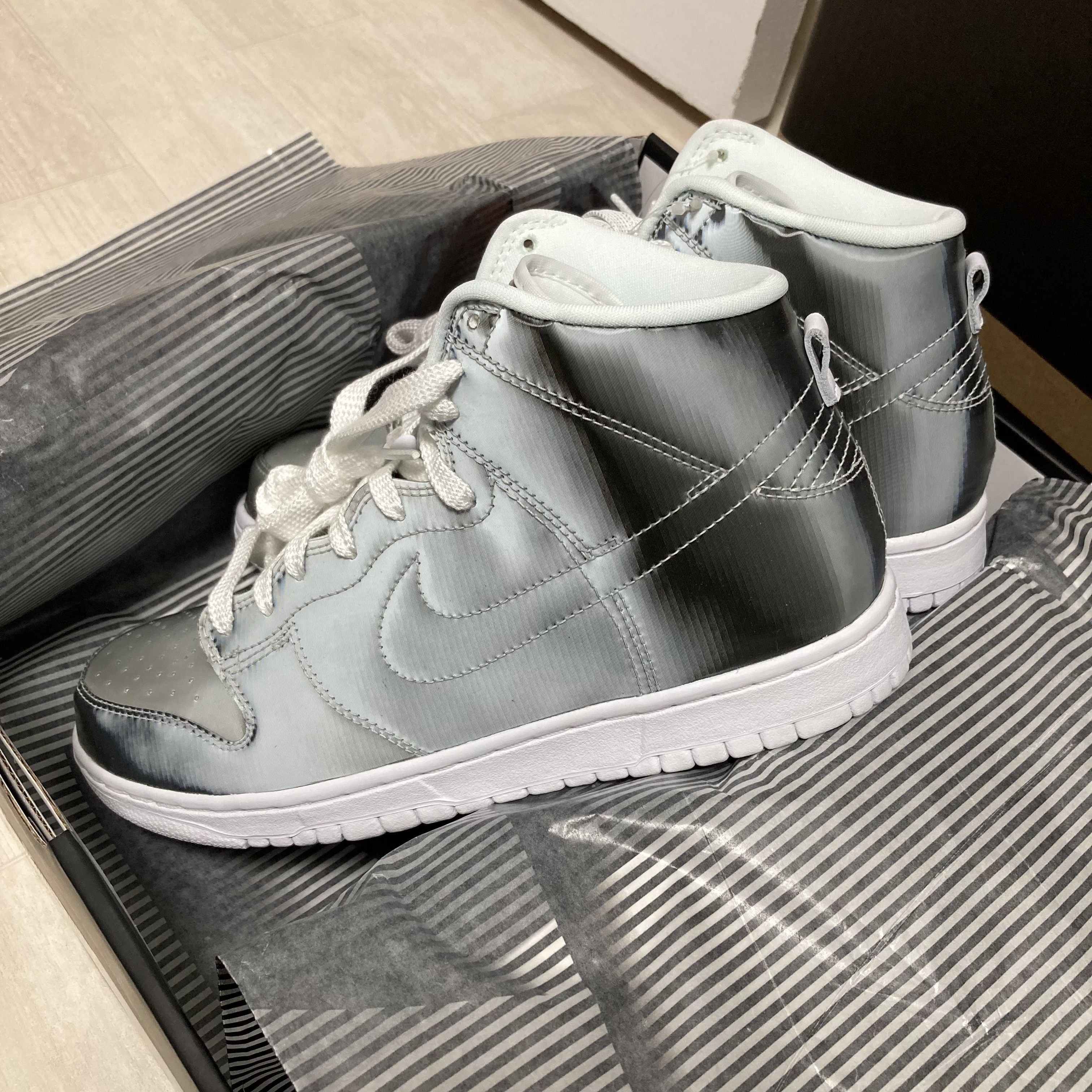 Nike x Clot Dunk High Flux 착용 스타일 - 2