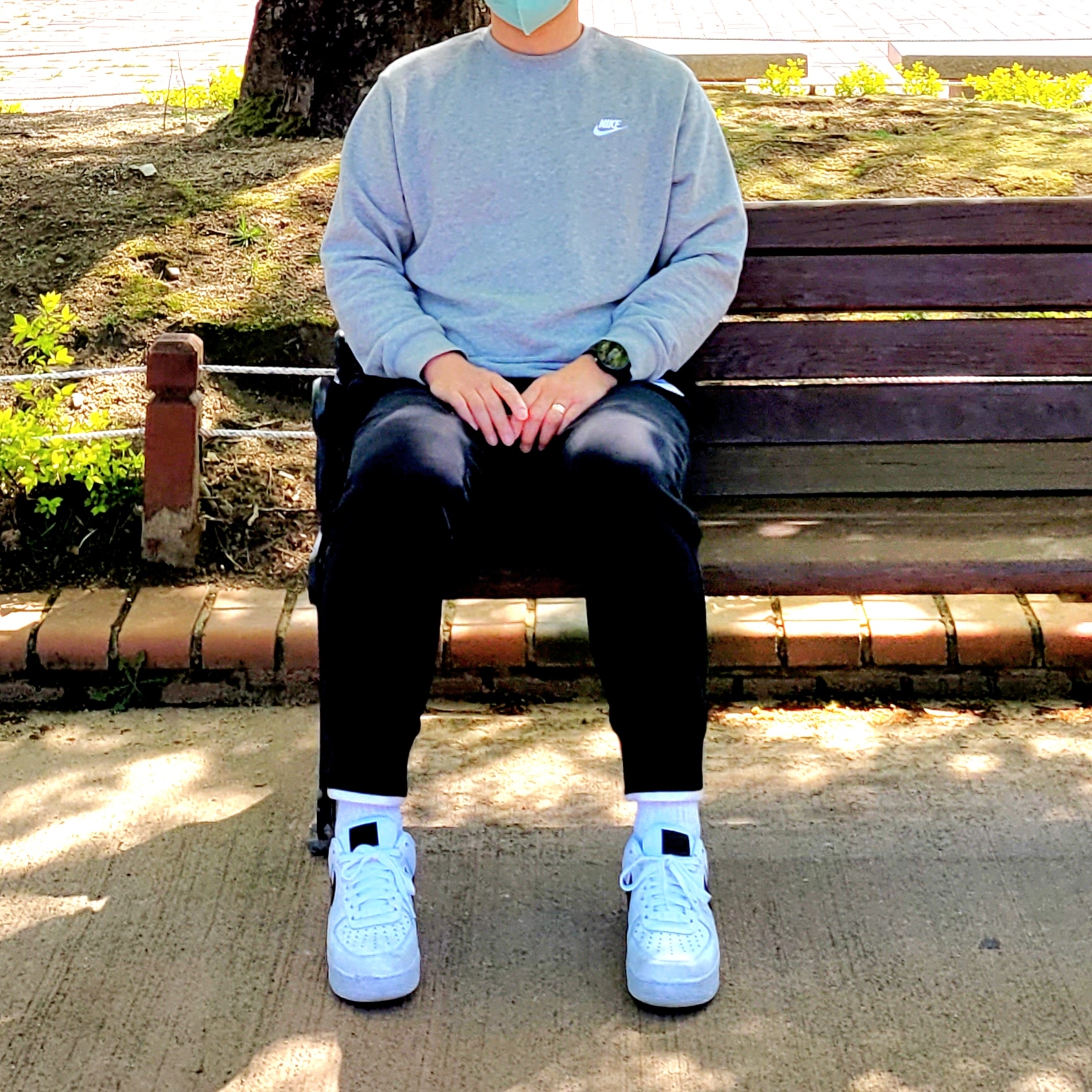 Nike Air Force 1 '07 White Black 착용 스타일