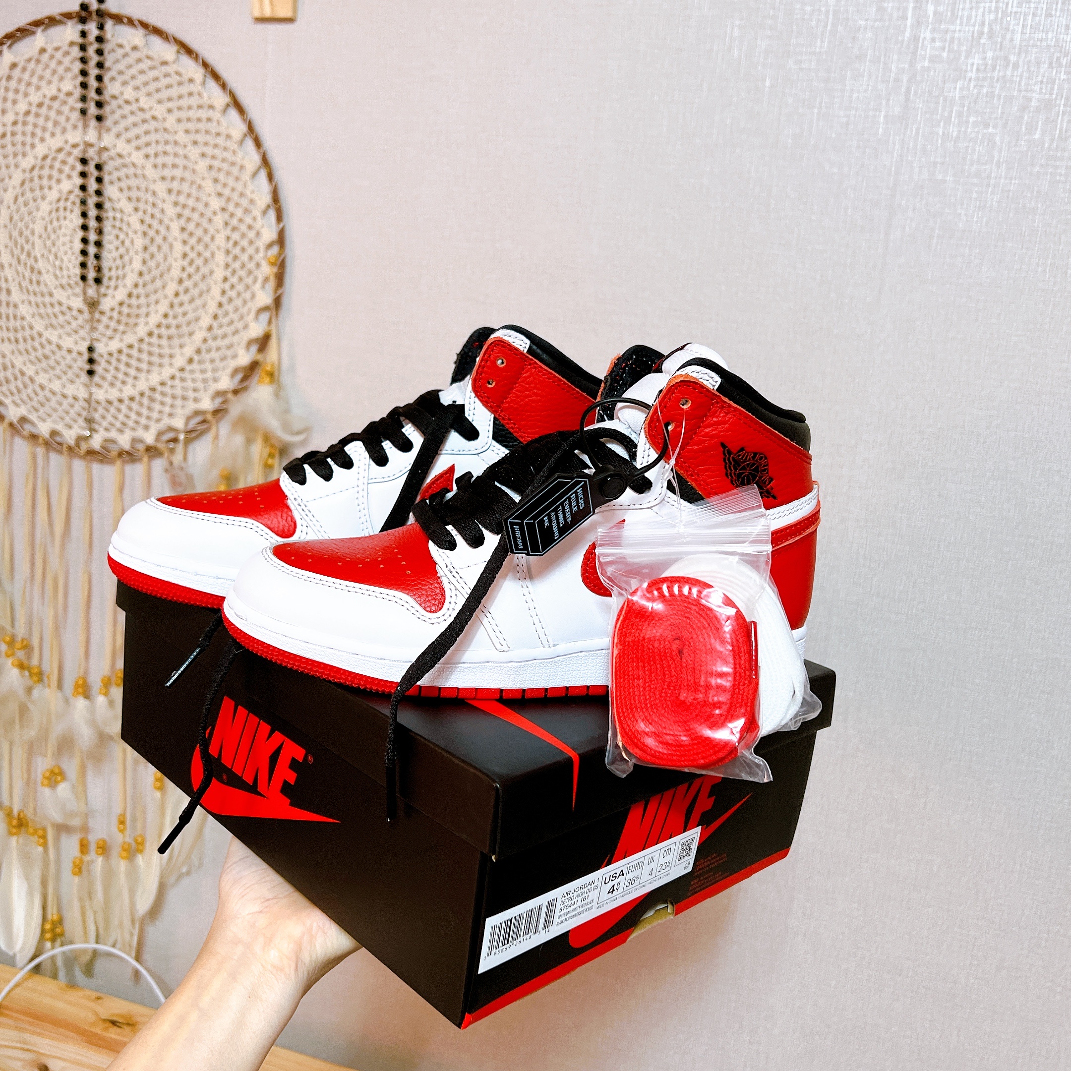(GS) Jordan 1 Retro High OG Heritage 착용 스타일