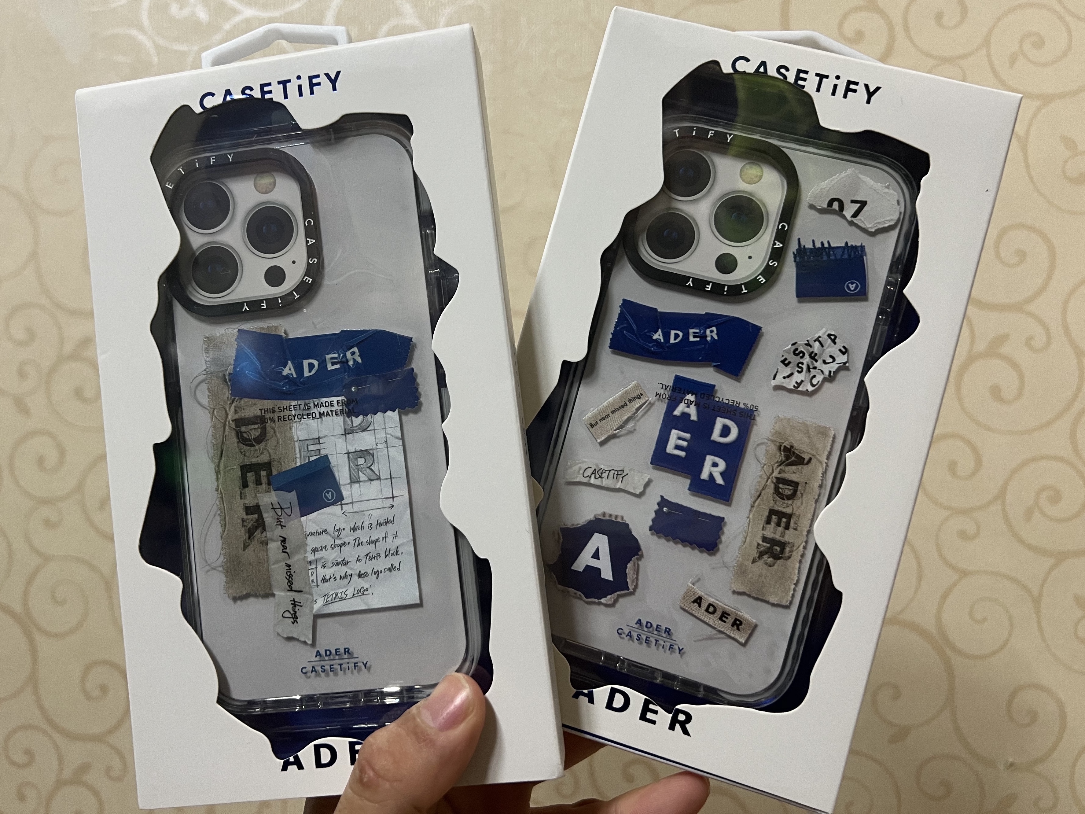 Casetify x Ader Error Ader Sticker iPhone Case, Casetify x Ader Error Sketch Impact iPhone Case 착용 스타일