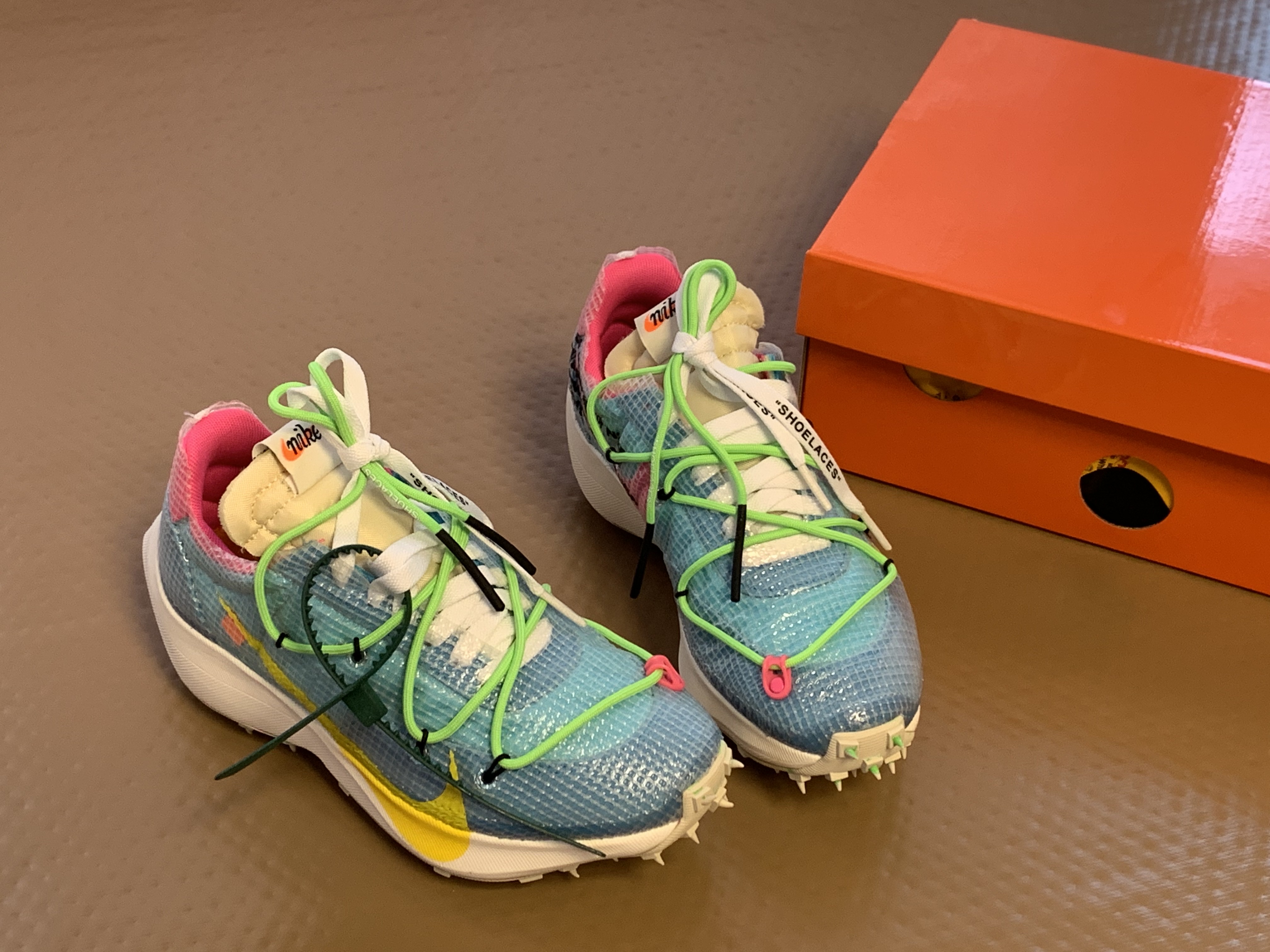 (W) Nike x Off-White Vapor Street Polarized Blue 착용 스타일 - 2