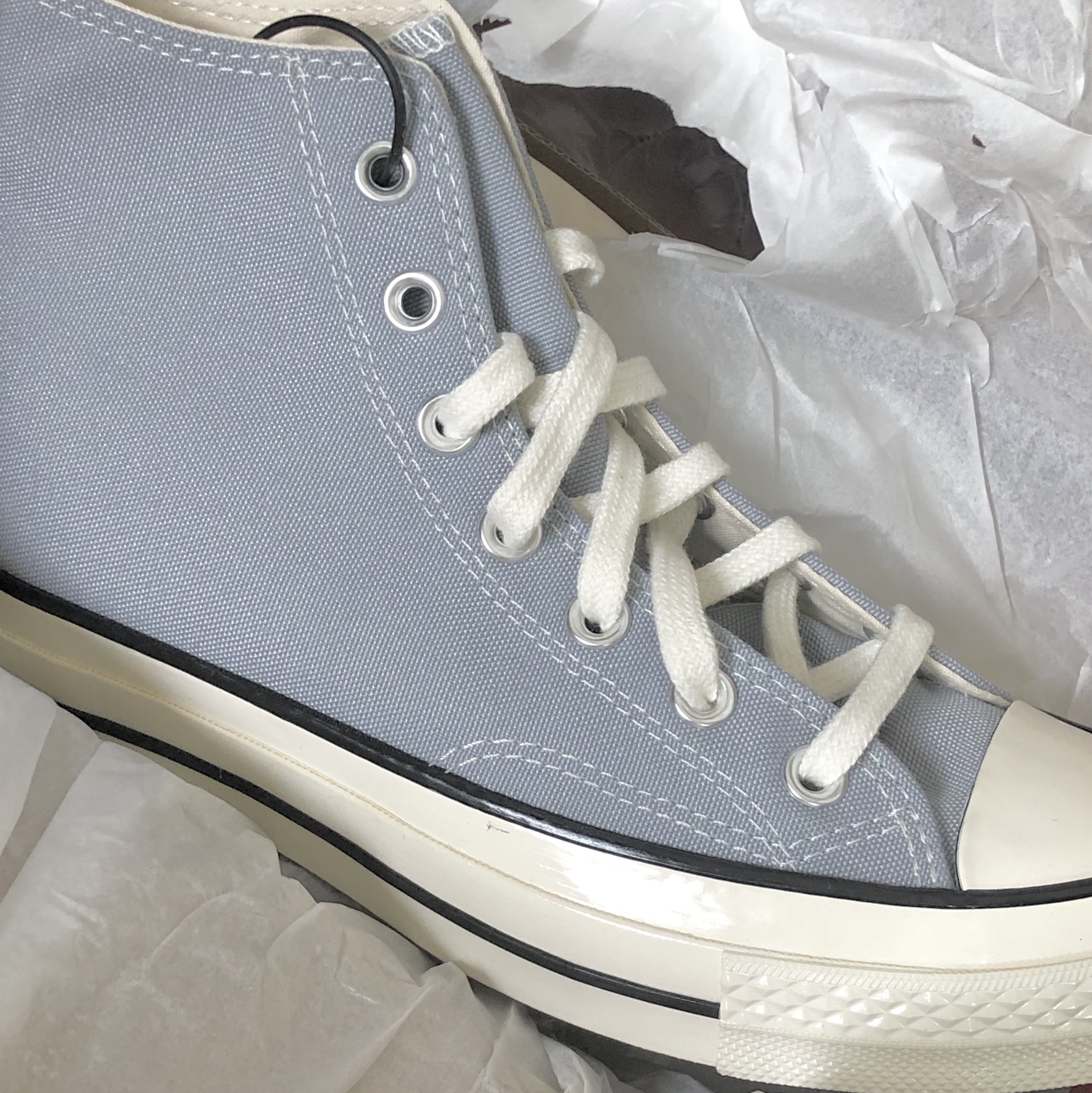 Converse Chuck 70 High Vintage Canvas Wolf Grey 착용 스타일