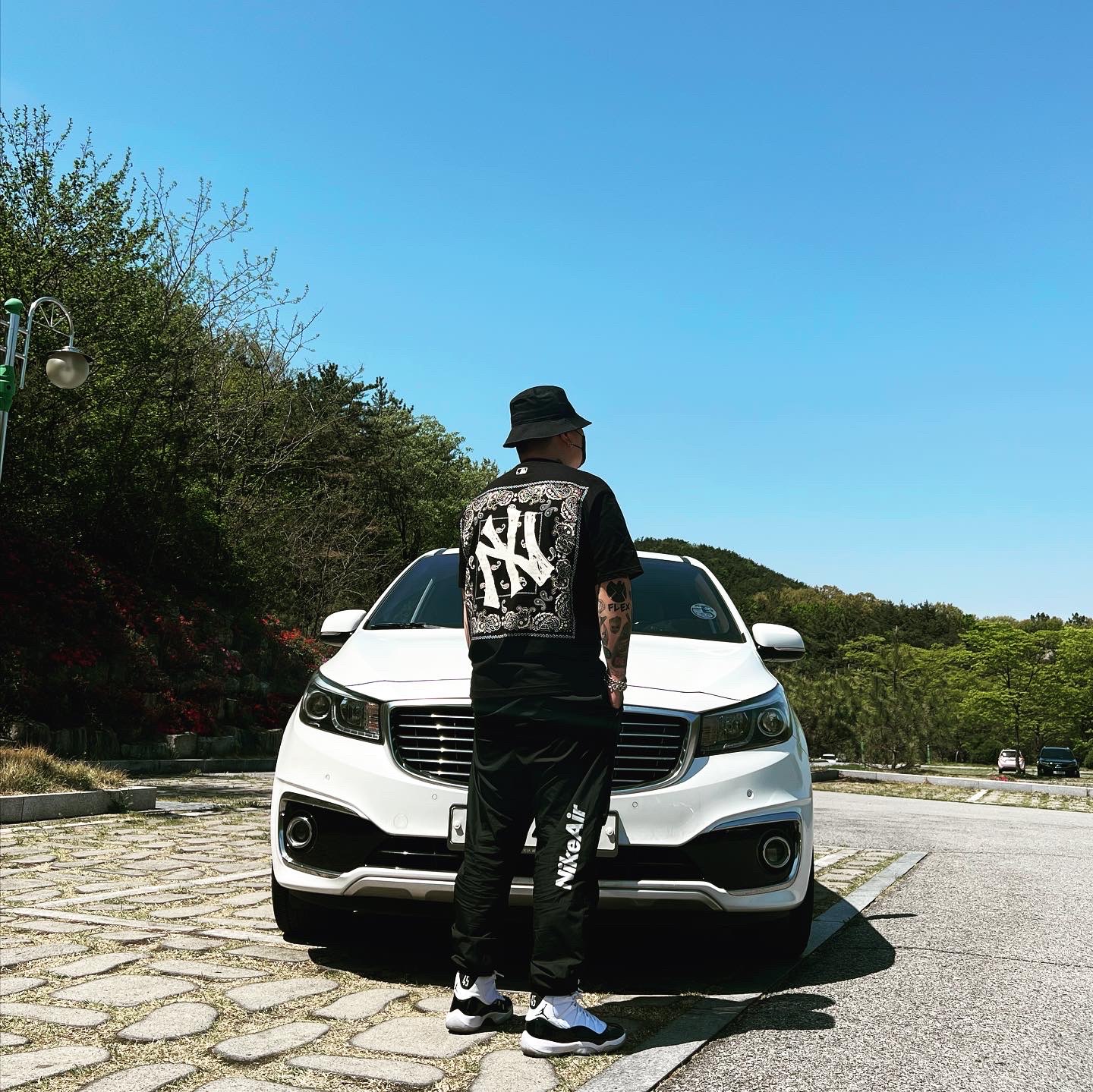 Jordan 11 Retro Concord 2018 착용 스타일