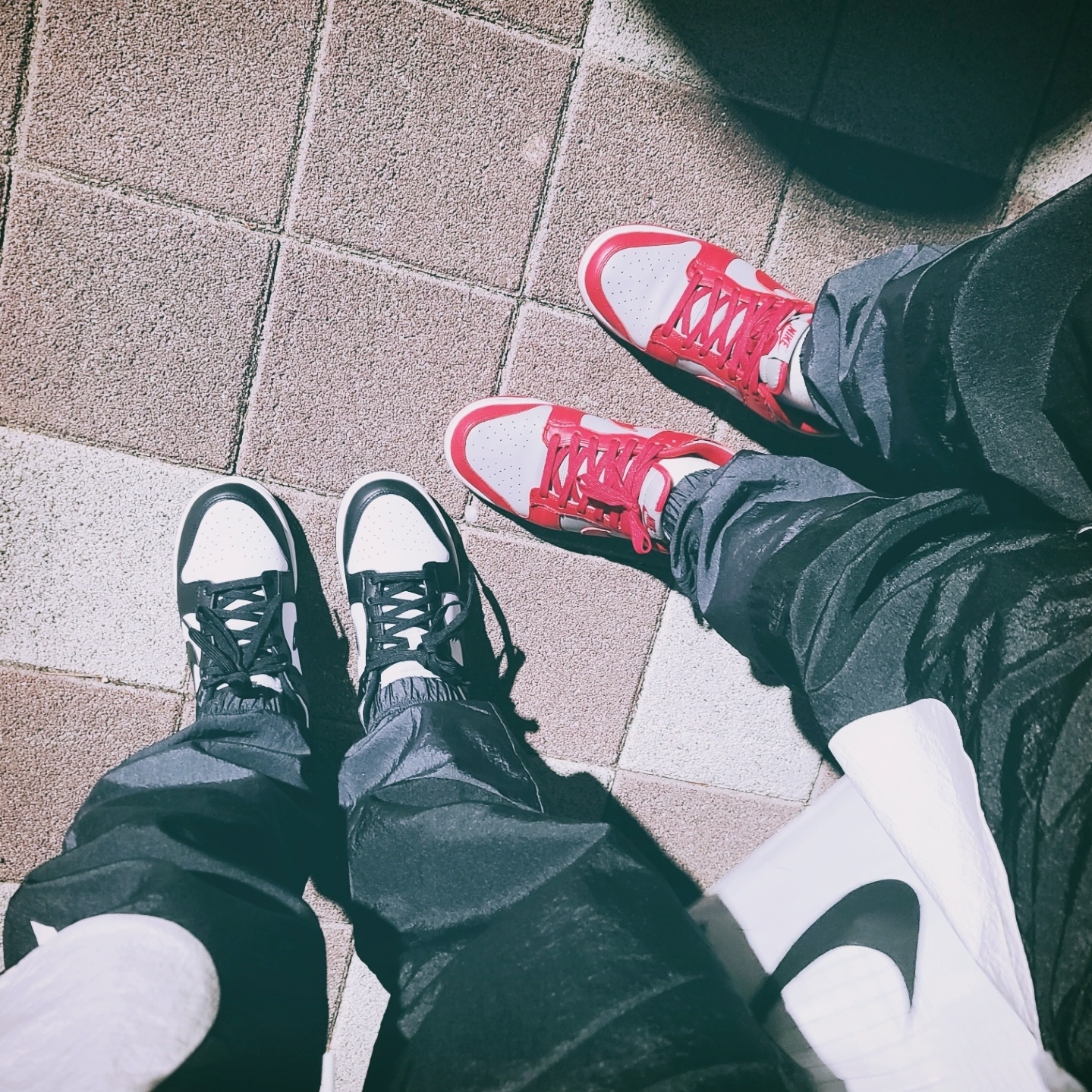 (W) Nike Dunk Low Black, (W) Nike Dunk Low Archeo Pink 착용 스타일