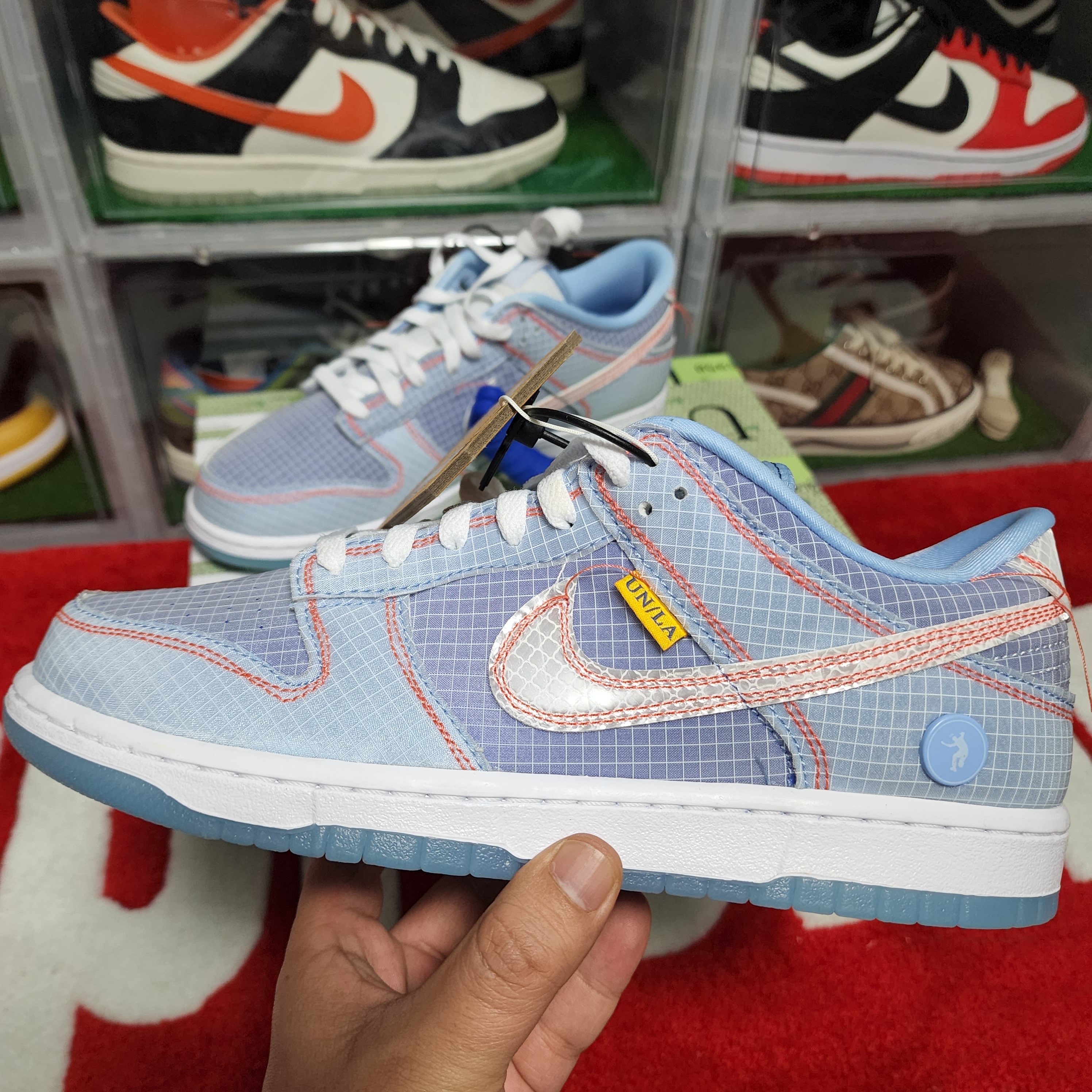 Nike x Union Dunk Low Passport Pack Argon 착용 스타일 - 2